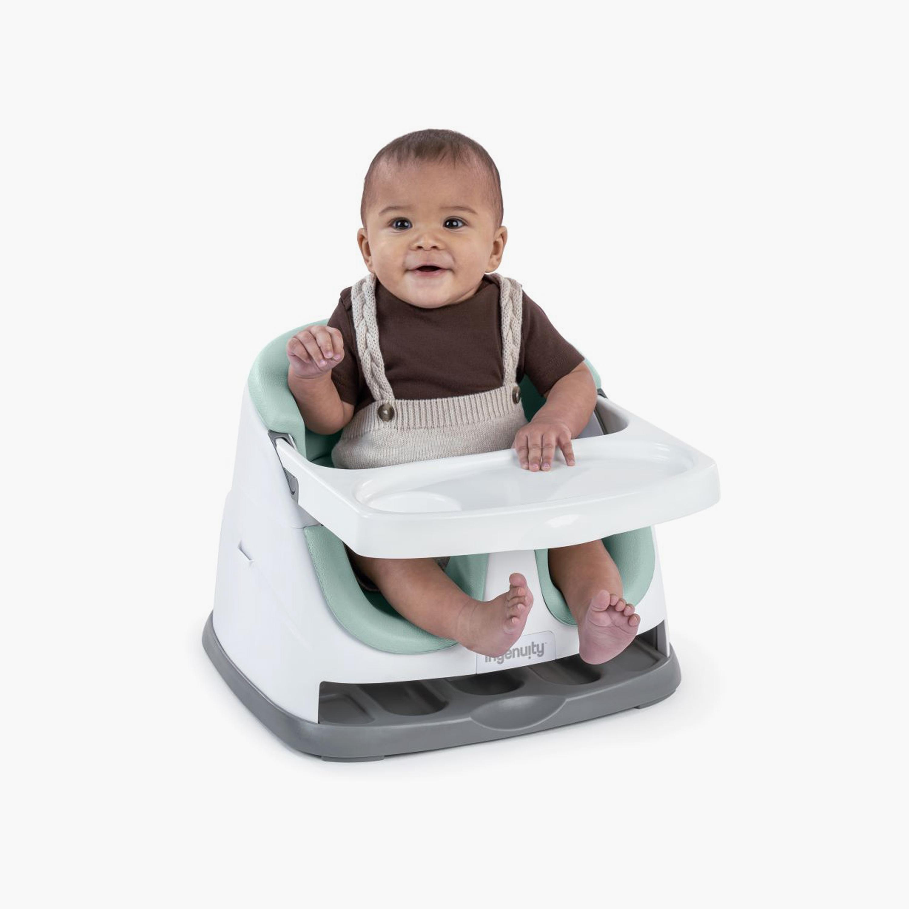 مقعد تغذية معزز وأرضي 2 في 1 مع صينية تخزين ذاتية من إنجينيويتي-baby-feeding-highchairsandboosters-image-3