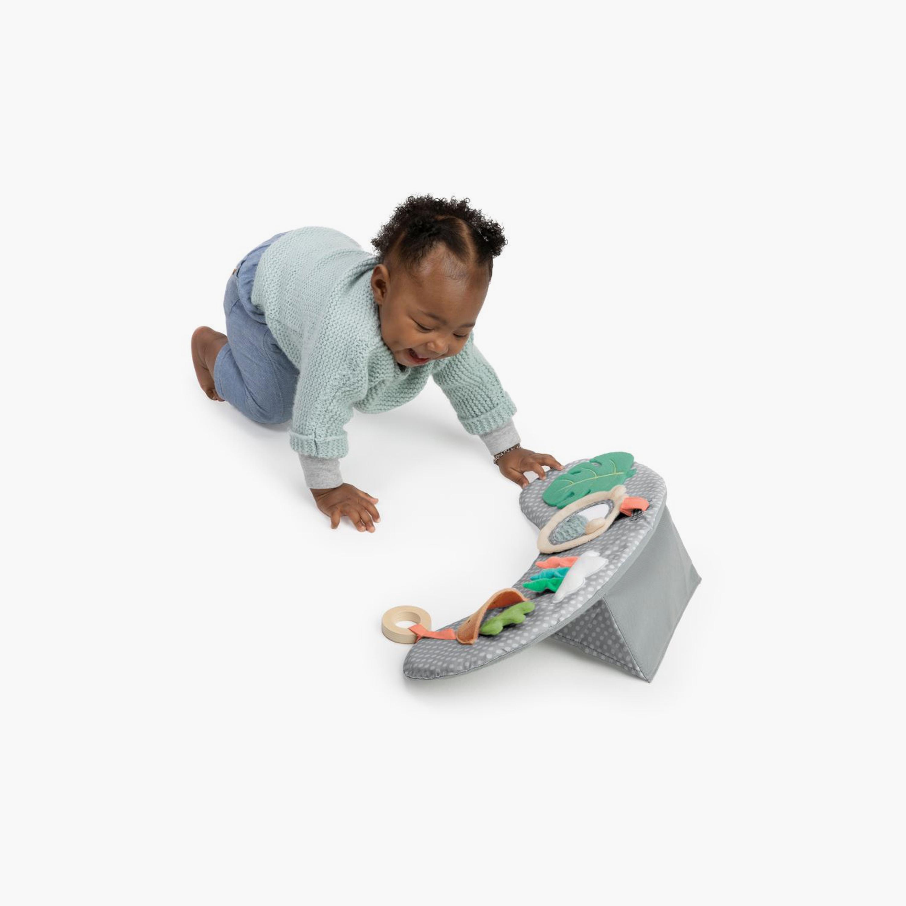 Ingenuity Cozy Prop 4-In-1 Sit Up & Prop Activity Play Mat with Toys - Nate The Bear - Newborn+-toys-babyandtoddlertoys-learningtoys-image-3