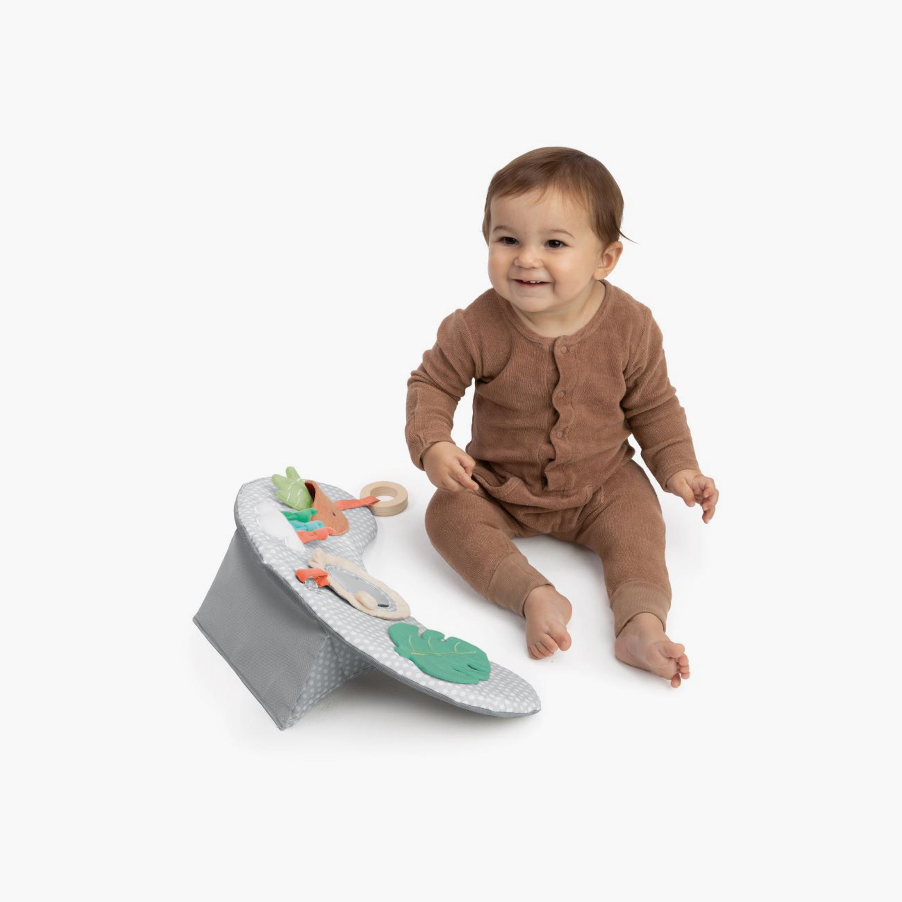 Ingenuity Cozy Prop 4-In-1 Sit Up & Prop Activity Play Mat with Toys - Nate The Bear - Newborn+-toys-babyandtoddlertoys-learningtoys-image-6