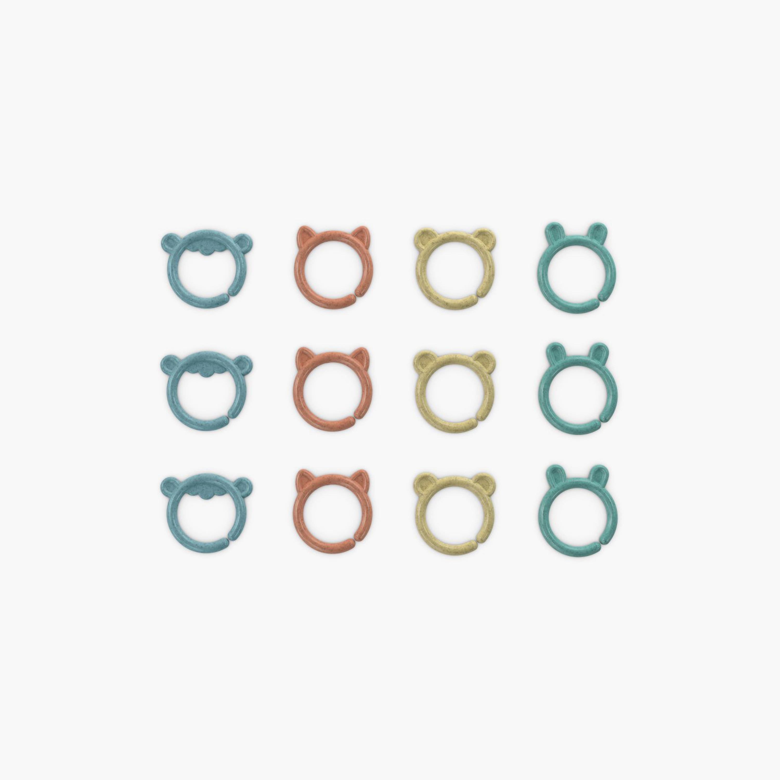 Ingenuity 12-Piece Sheppy's Squad Toy Link BPA-Free Teether Toy - Newborn+-toys-babyandtoddlertoys-rattlesandteethers-image-1