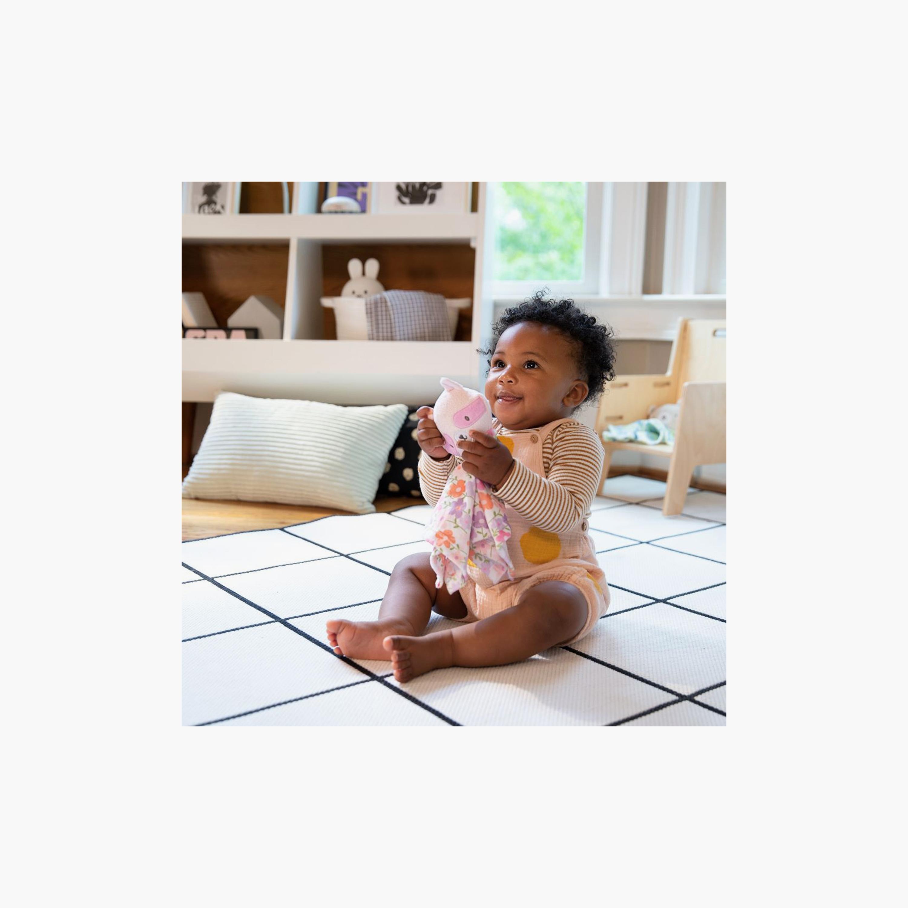 Ingenuity Cozy Lovey Stuffed Animal Soft Baby Blanket - Deni - Pink - 28 cm - 0-36 Months-baby-nursery-blanketsandswaddles-blanketsandquilts-image-4