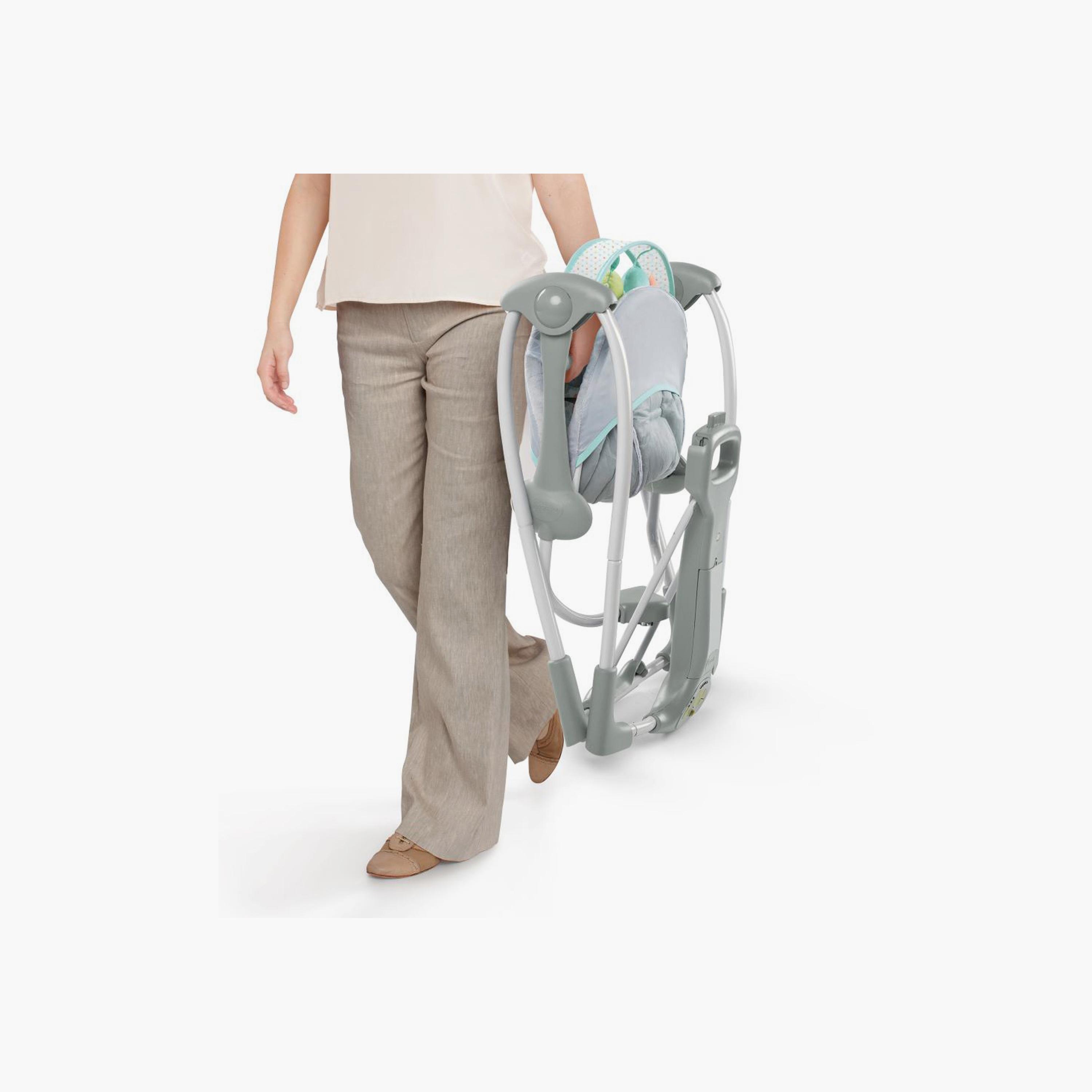 Ingenuity Swing 'n Go Hugs and Hoots Portable Baby Swings with 2-Piece Hanging Toys - 0 Months+-baby-infantactivity-swings-image-6