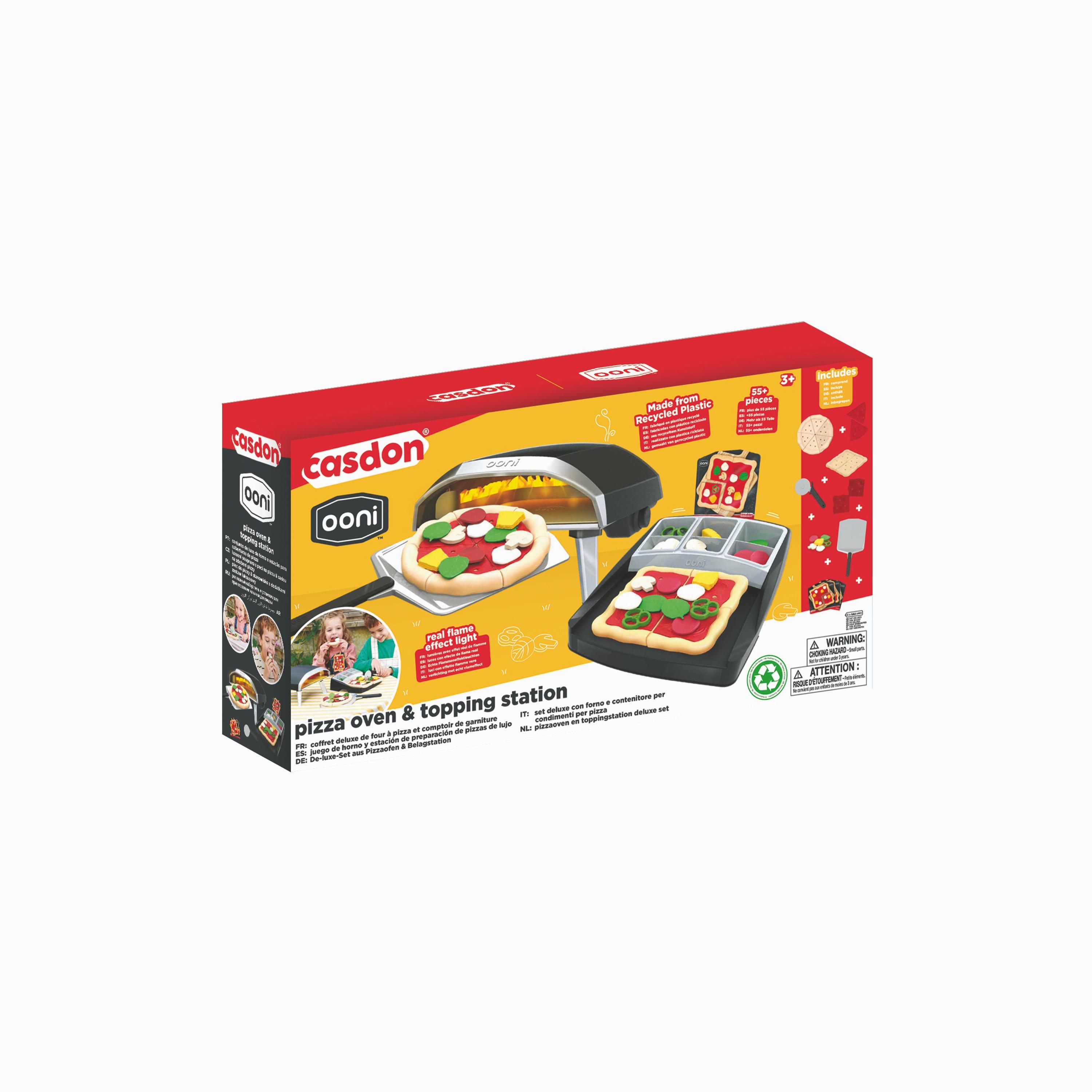 مجموعة ألعاب أوني فرن بيتزا ومحطة التزيين الفاخرة من كاسدون - 3 سنوات فما فوق-toys-roleplay-playfoods-image-2