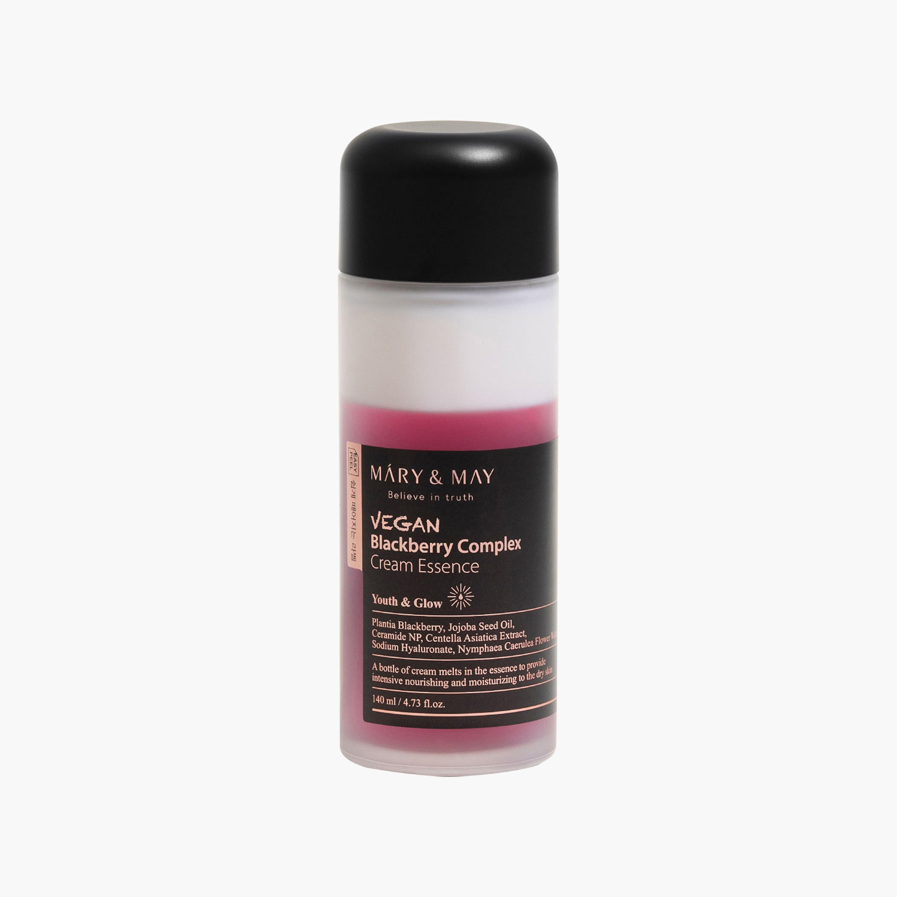 MARY & MAY Vegan Blackberry Complex Cream Essence 140ml-beautyandpersonalcare-kbeauty-skin-treatmentsandserums-image-1