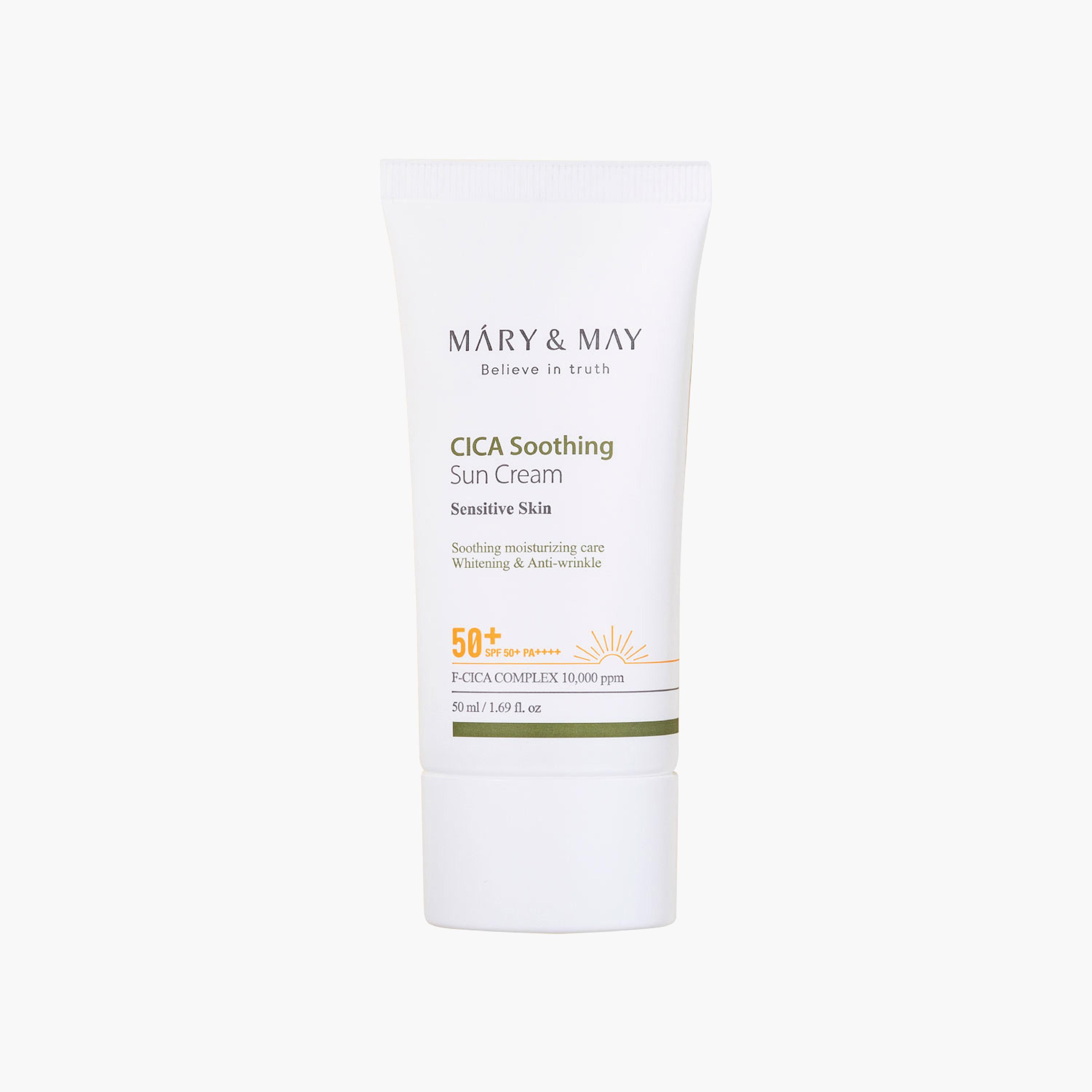 MARY & MAY SPF50+ CICA Soothing Sun Cream - 50 ml-beautyandpersonalcare-kbeauty-skin-suncare-facesunscreen-image-1