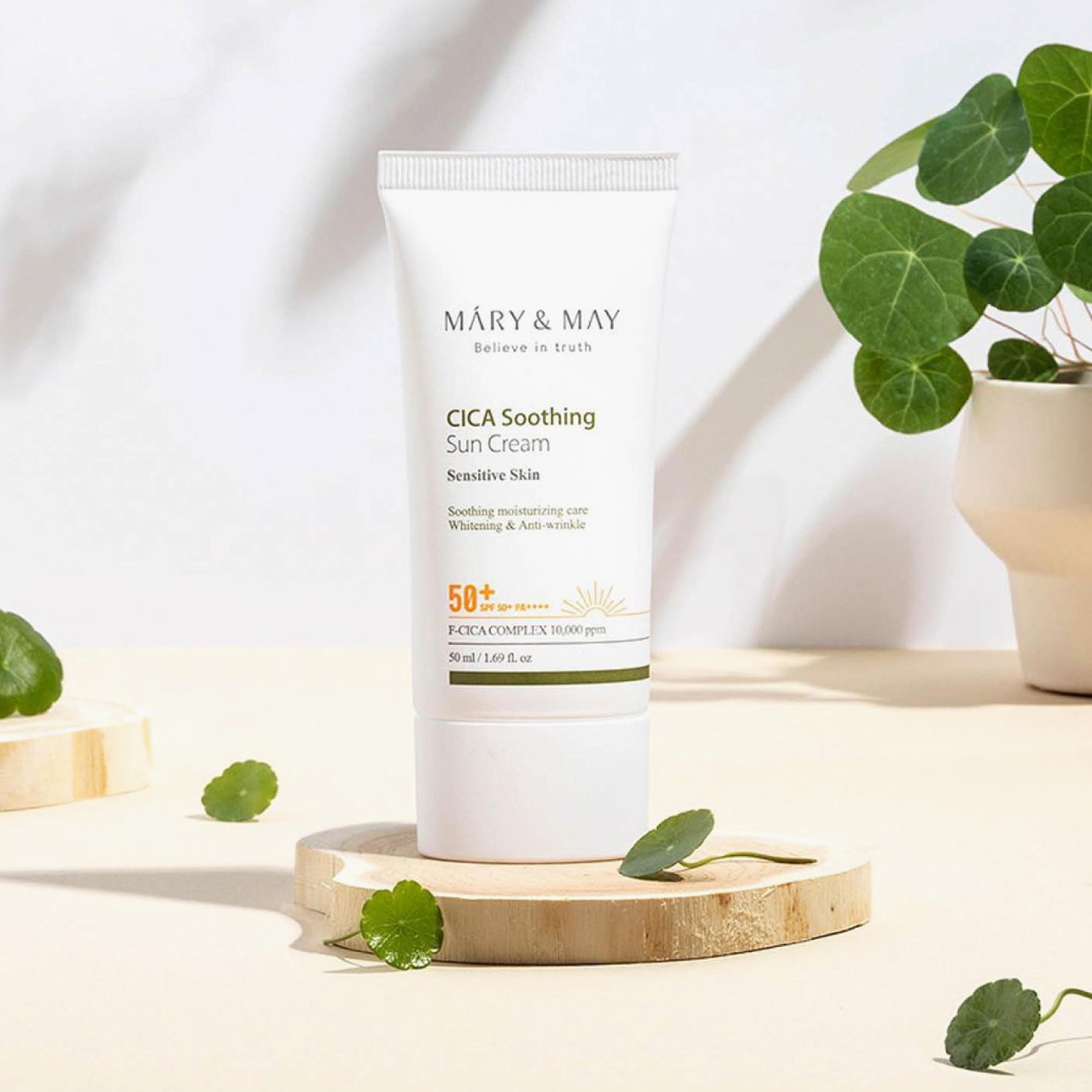 MARY & MAY SPF50+ CICA Soothing Sun Cream - 50 ml-beautyandpersonalcare-kbeauty-skin-suncare-facesunscreen-image-2