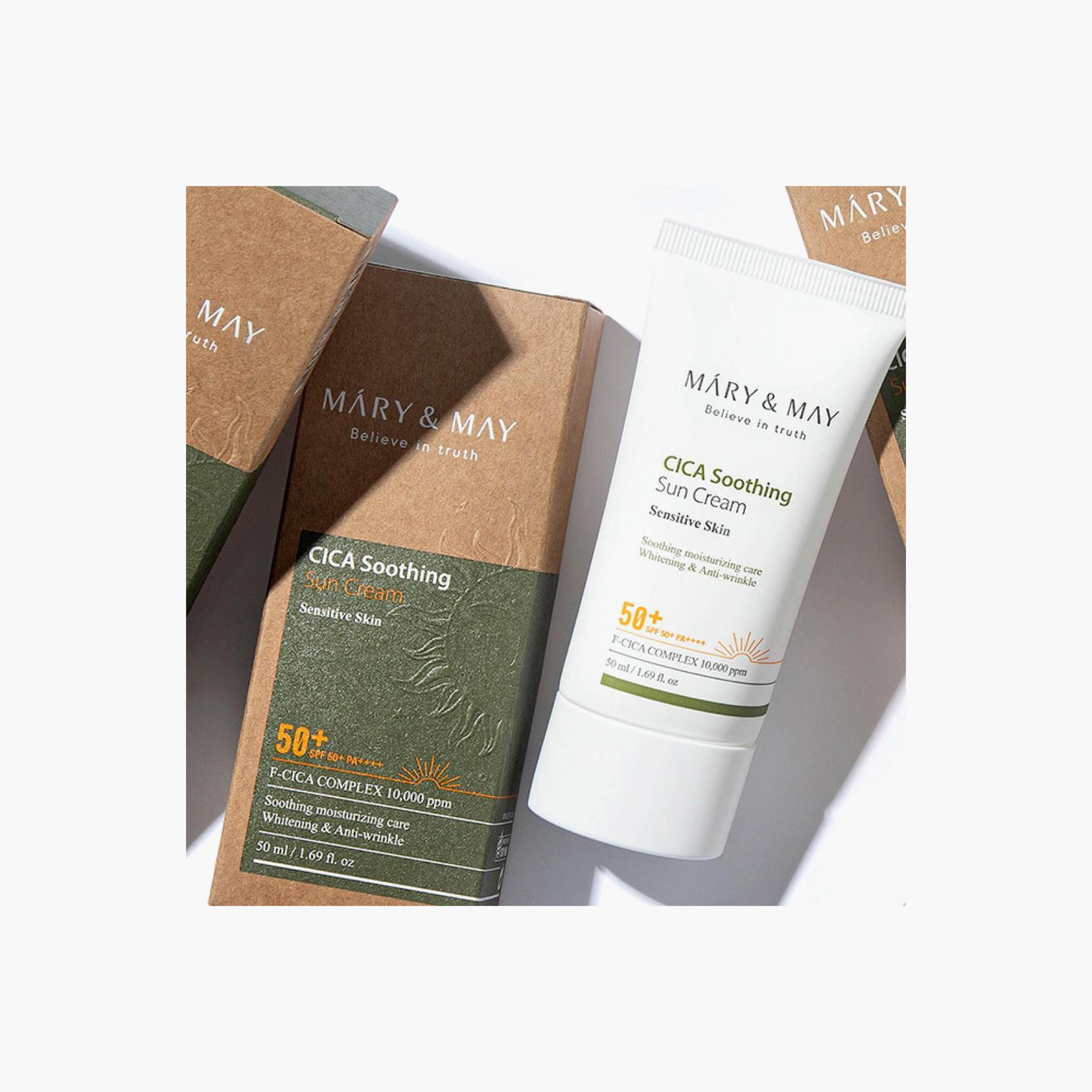 MARY & MAY SPF50+ CICA Soothing Sun Cream - 50 ml-beautyandpersonalcare-kbeauty-skin-suncare-facesunscreen-image-3