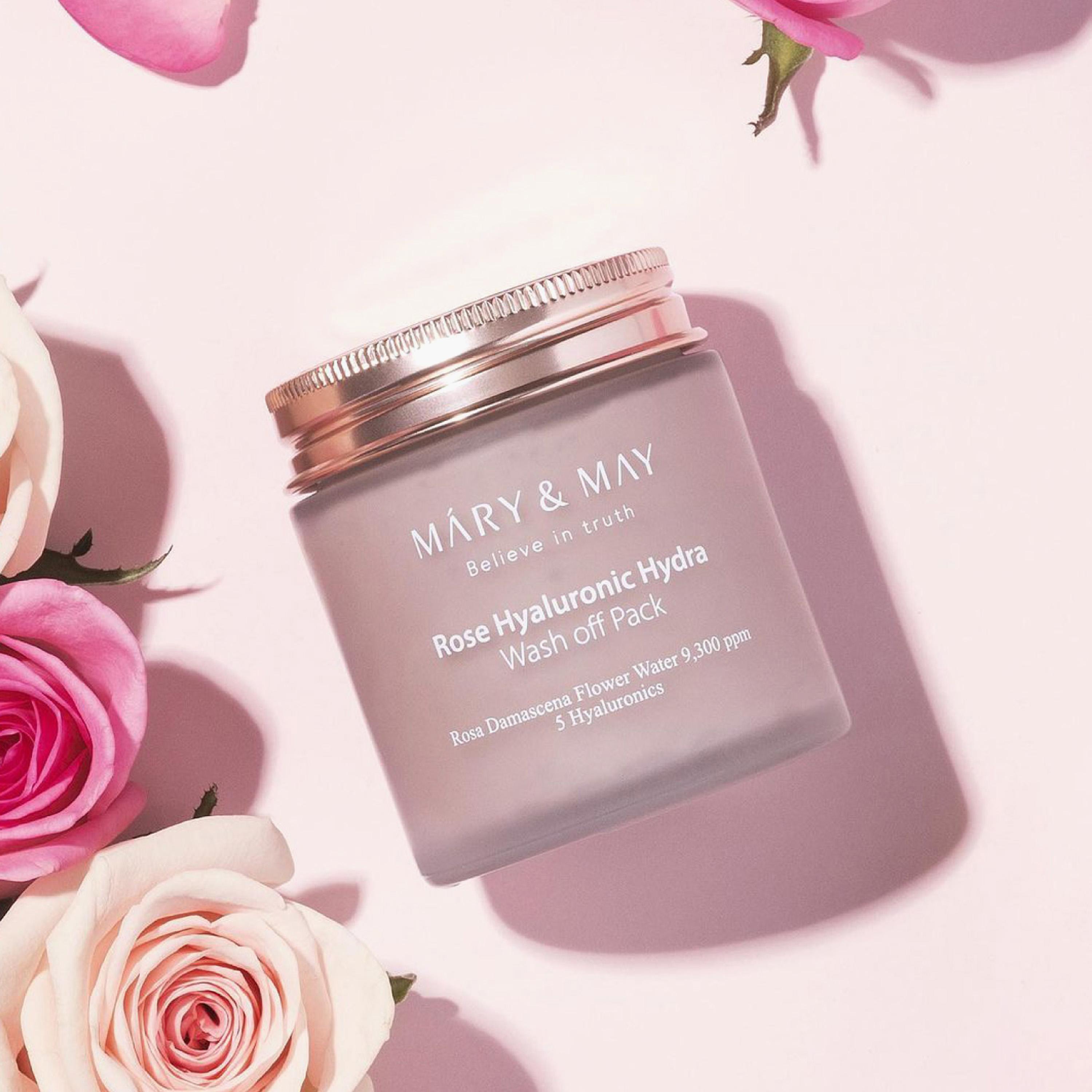 MARY & MAY Rose Hyaluronic Wash-Off Face Pack - 125 gms-beautyandpersonalcare-skin-masks-masksandpeels-image-3
