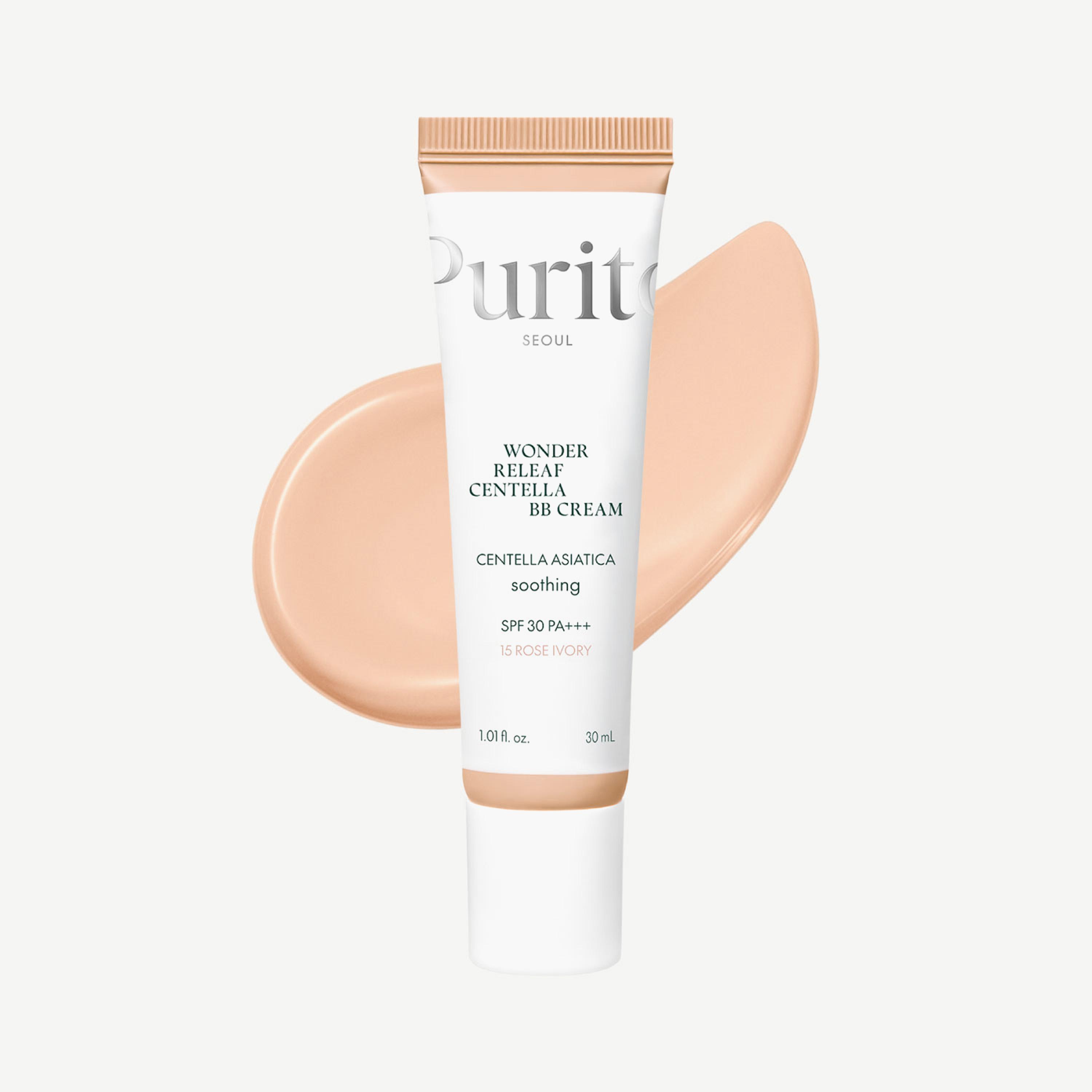 Purito Wonder Releaf Rose Ivory Centella BB Cream - 30 ml-beautyandpersonalcare-kbeauty-makeup-face-bbandcccreams-image-1