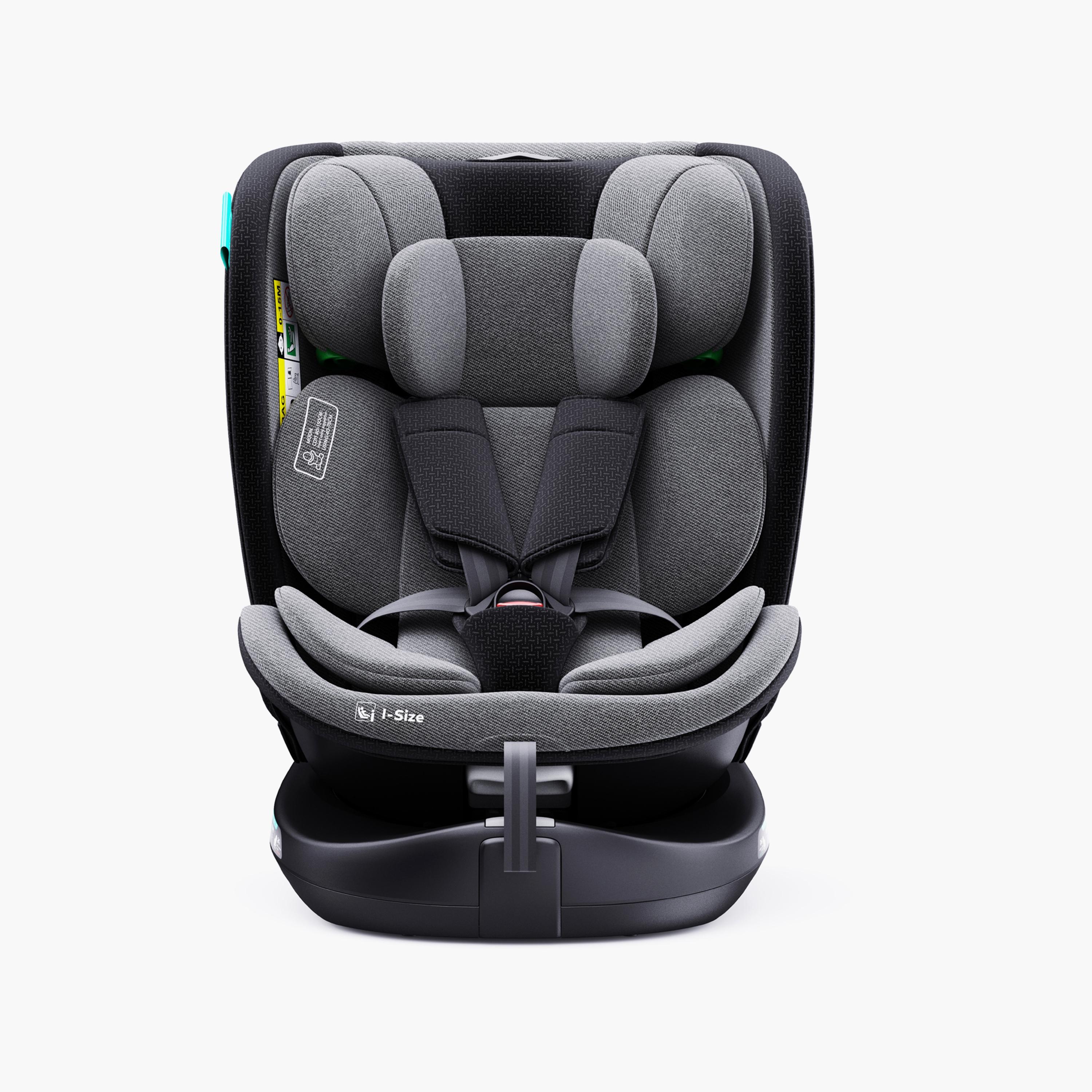 Moon Gyro Pro i-Size 360° Rotating Car Seat with ISOFIX - Grey - 0 Months to 12 Years-baby-gear-carseats-image-1