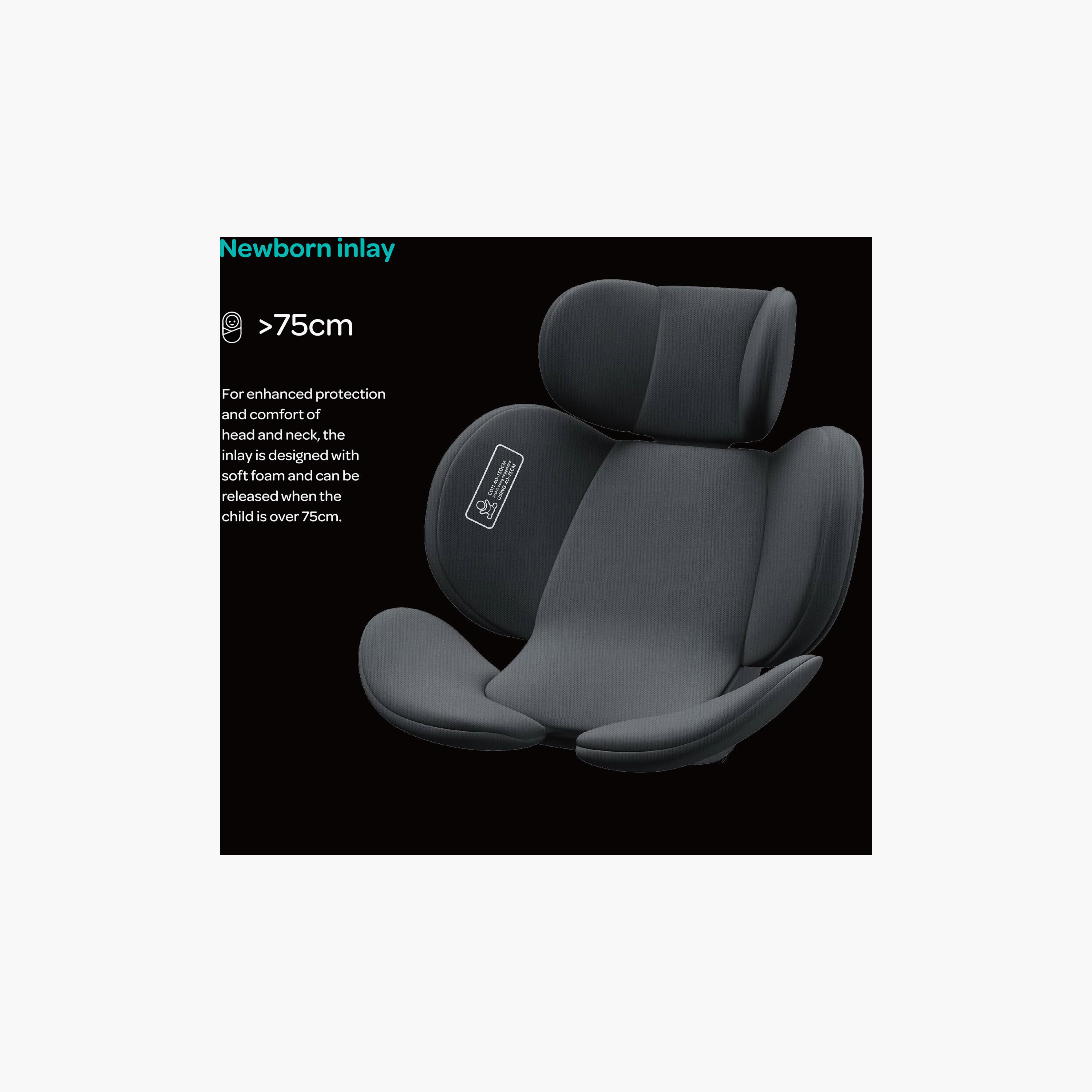 Moon Gyro Pro i-Size 360° Rotating Car Seat with ISOFIX - Grey - 0 Months to 12 Years-baby-gear-carseats-image-3