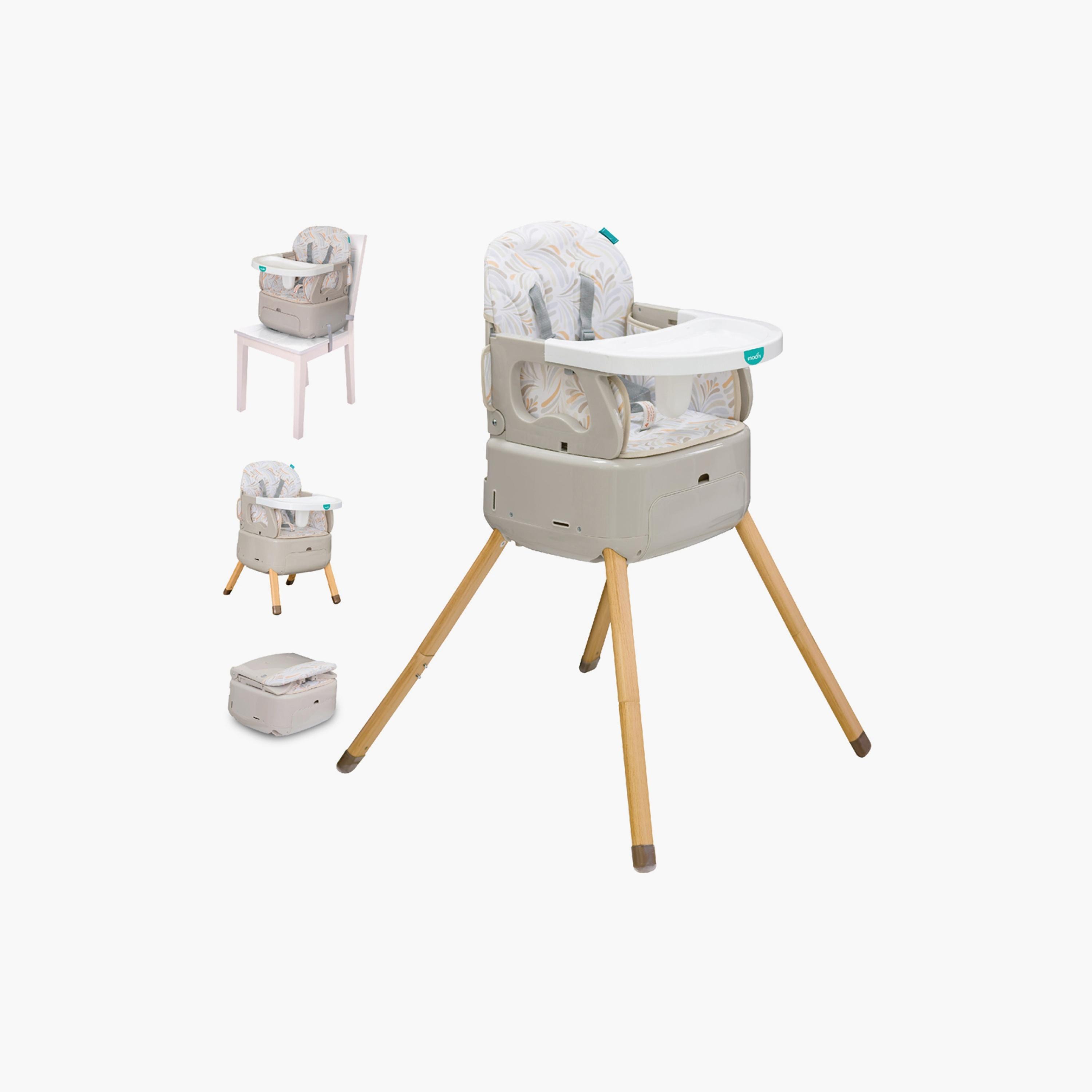 Moon HiteRite 4-in-1 Convertible Baby High Chair - Beige-baby-feeding-highchairsandboosters-image-1