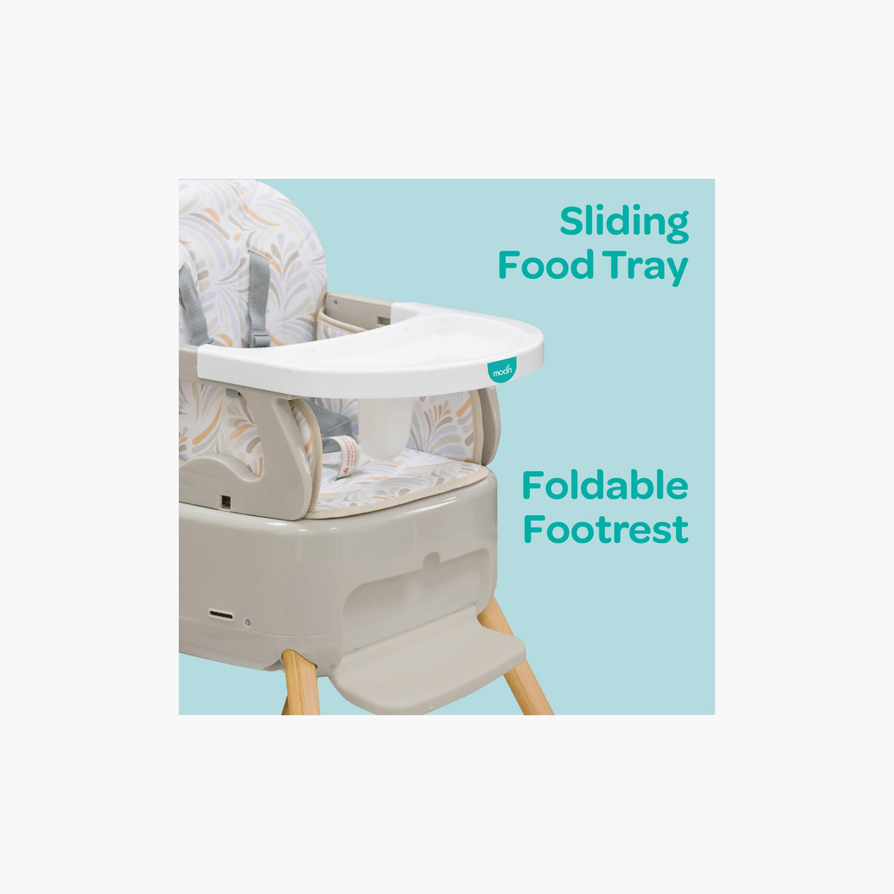 Moon HiteRite 4-in-1 Convertible Baby High Chair - Beige-baby-feeding-highchairsandboosters-image-4