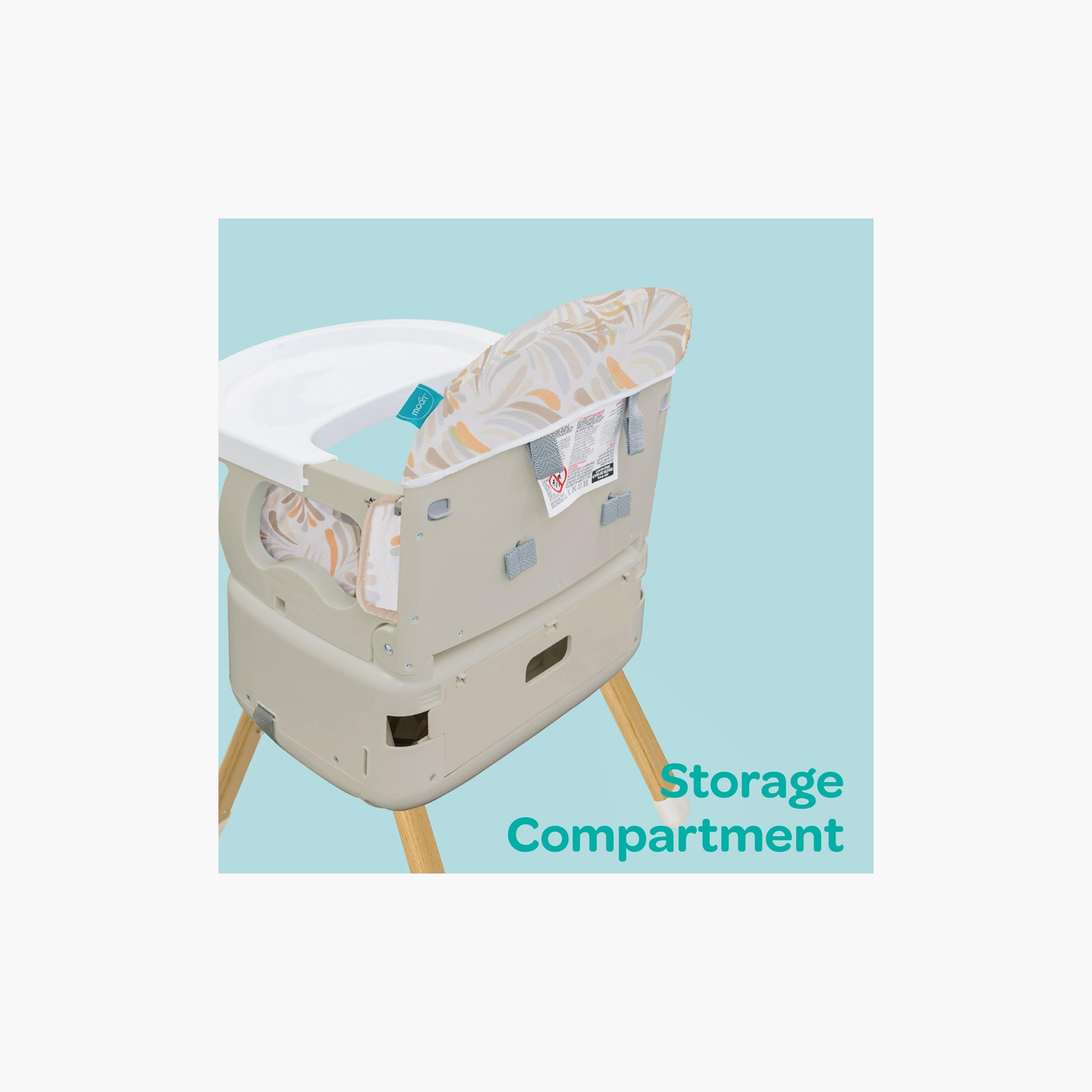 Moon HiteRite 4-in-1 Convertible Baby High Chair - Beige-baby-feeding-highchairsandboosters-image-5