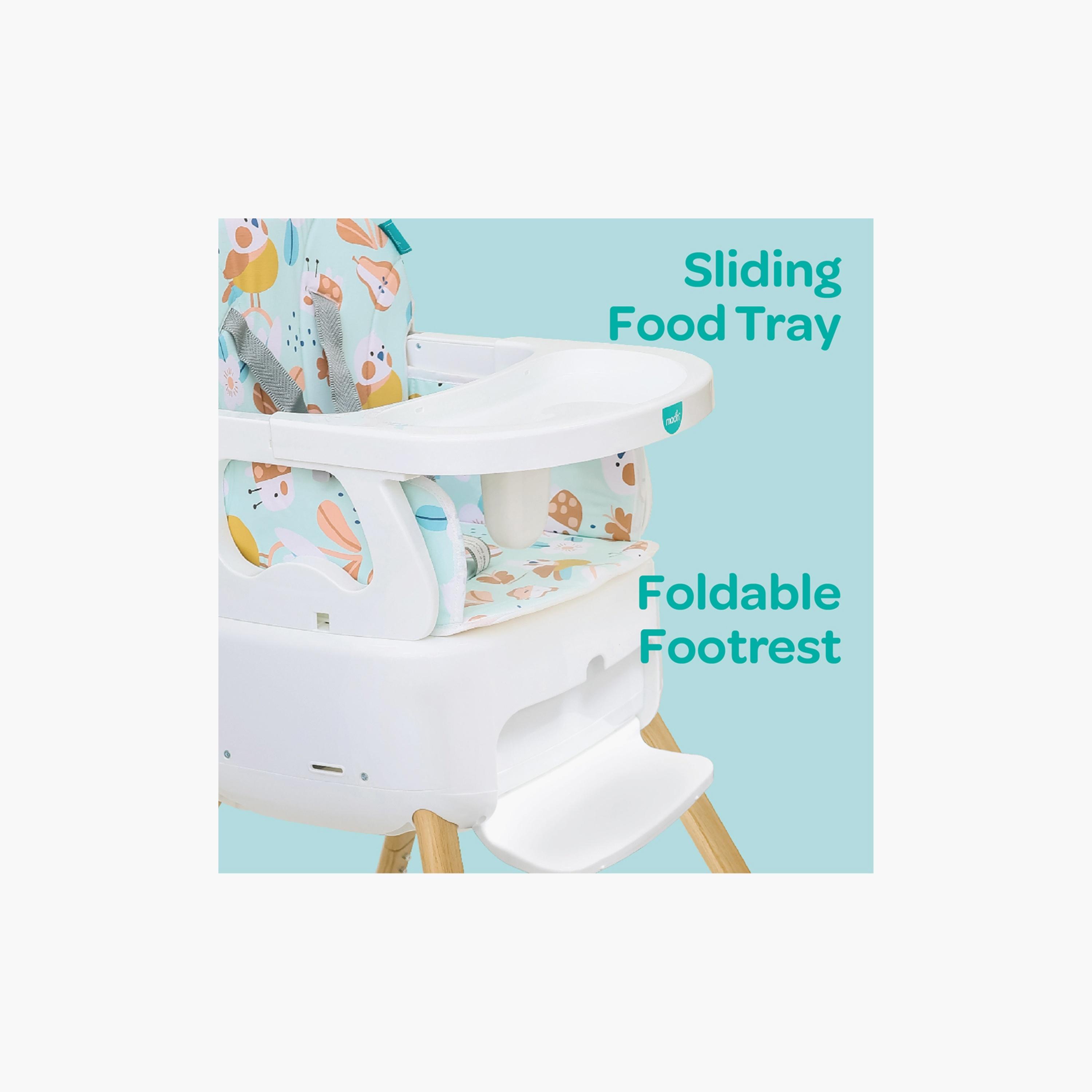 Moon HiteRite 4-in-1 Convertible Baby High Chair - Green-baby-feeding-highchairsandboosters-image-4