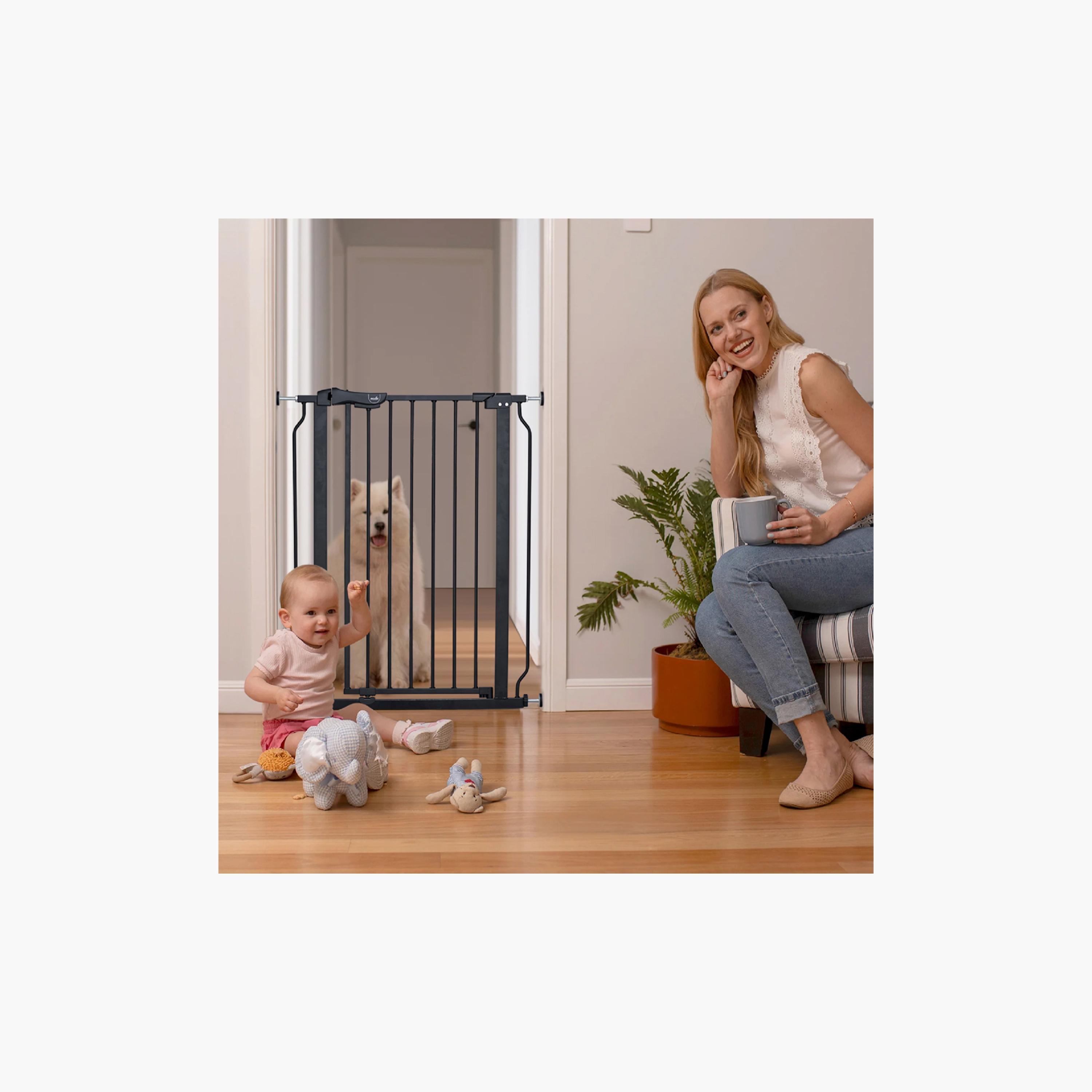 Moon Secura Baby Safety Gate - 76 - 80 cm - Black-baby-healthandsafety-babyproofing-image-4