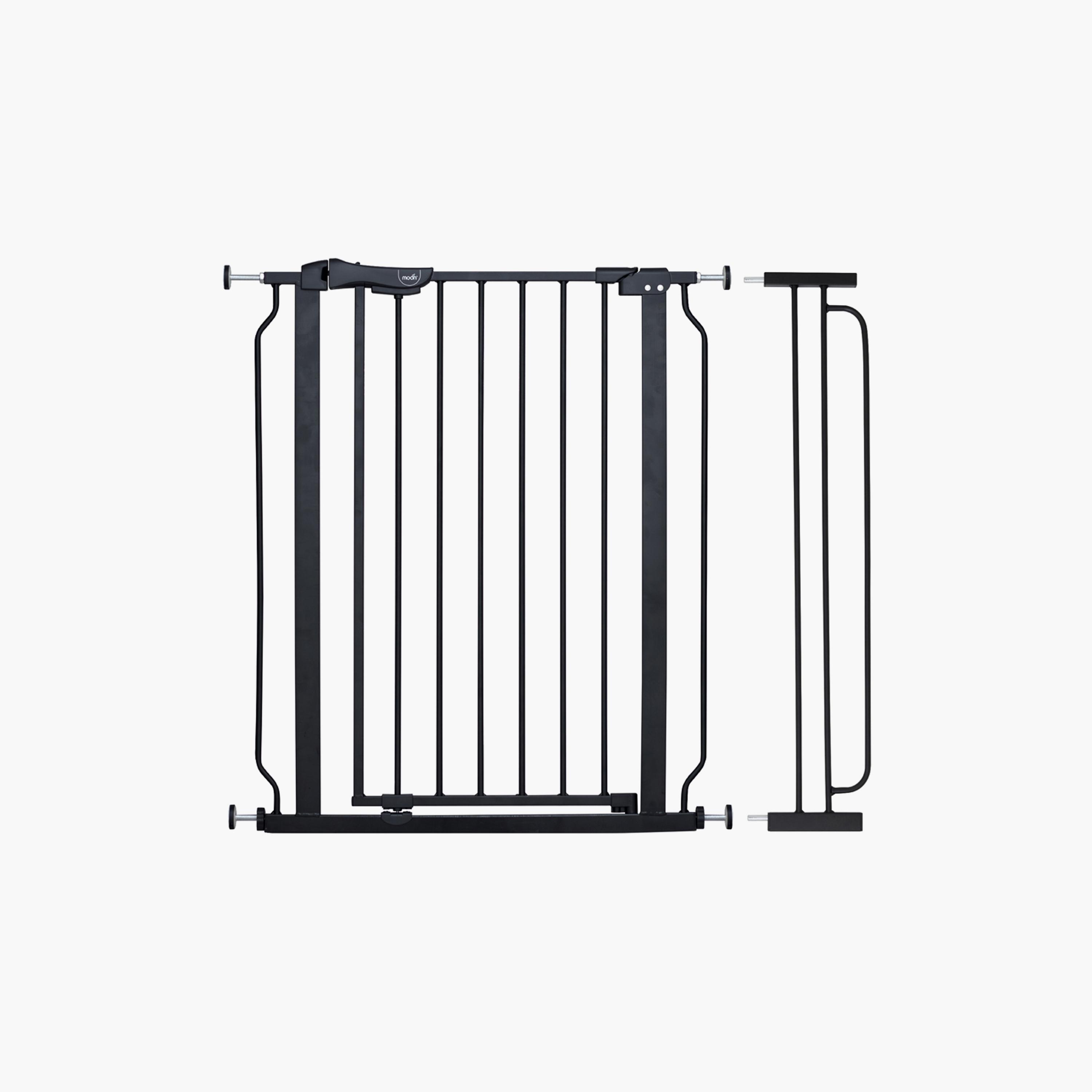 Moon Secura Baby Safety Gate Auto Lock Barrier with 20 cm Extension - 76-80 cm - Black-baby-healthandsafety-babyproofing-image-1