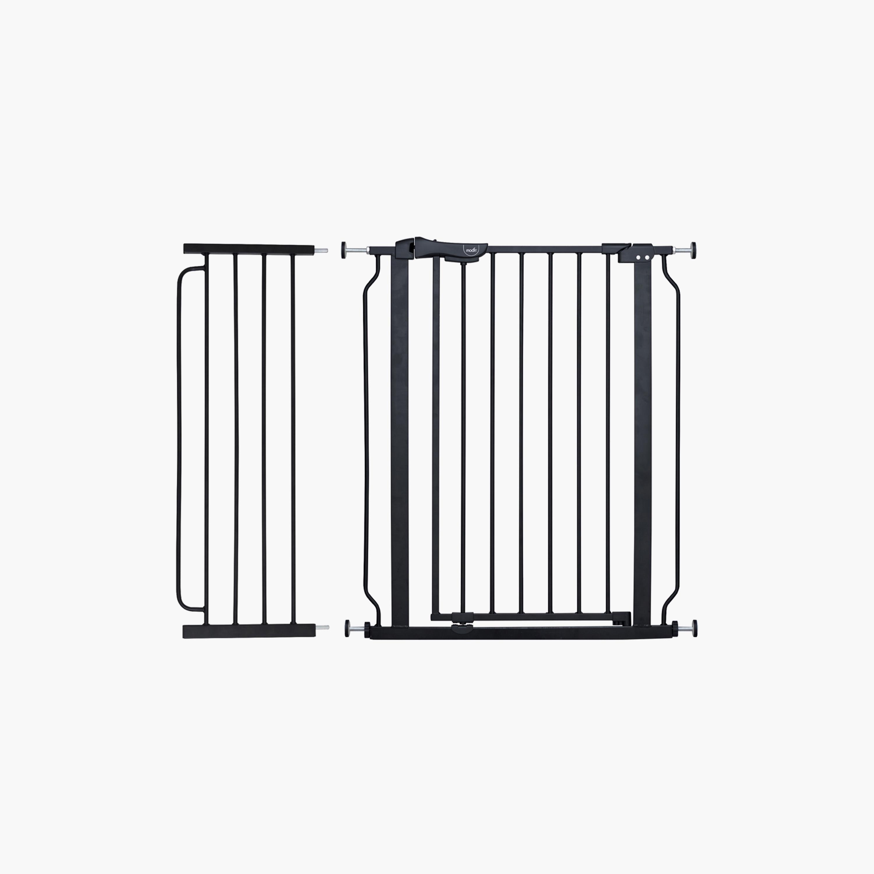 Moon Secura Baby Safety Gate Auto Lock Barrier with 30 cm Extension - 76-80 cm - Black-baby-healthandsafety-babyproofing-image-1