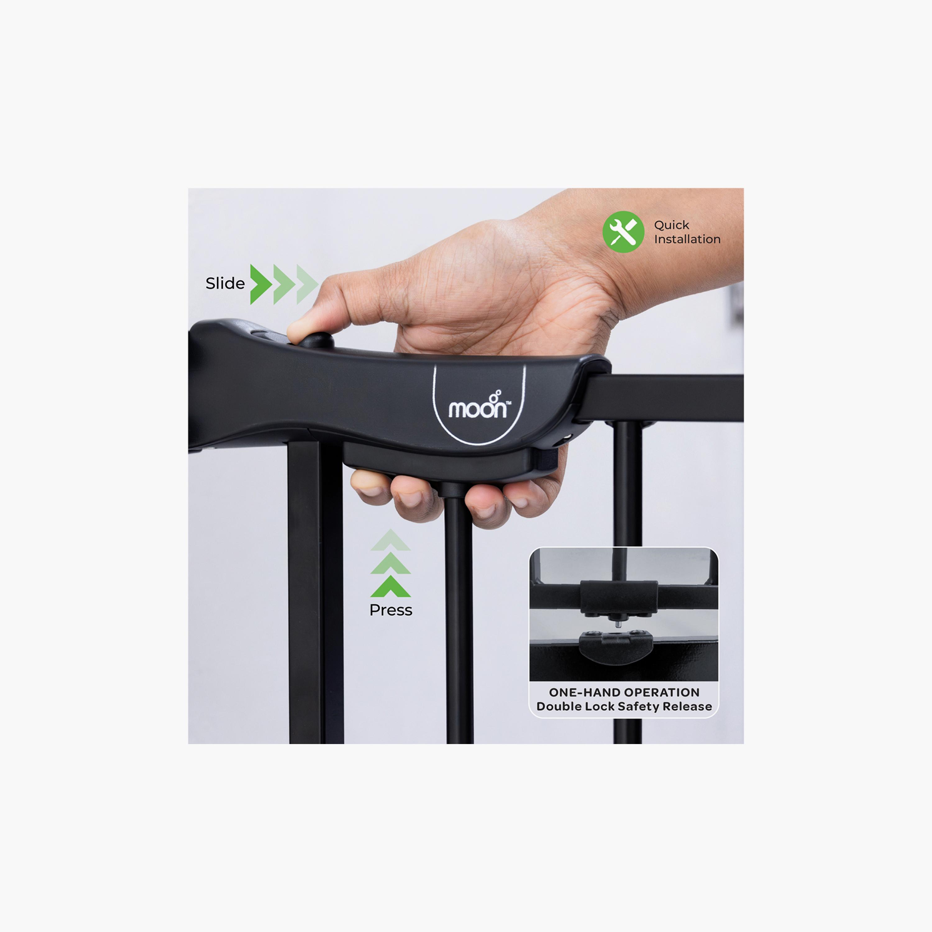 Moon Secura Baby Safety Gate Extension - 20cm - Black-baby-healthandsafety-babyproofing-image-3