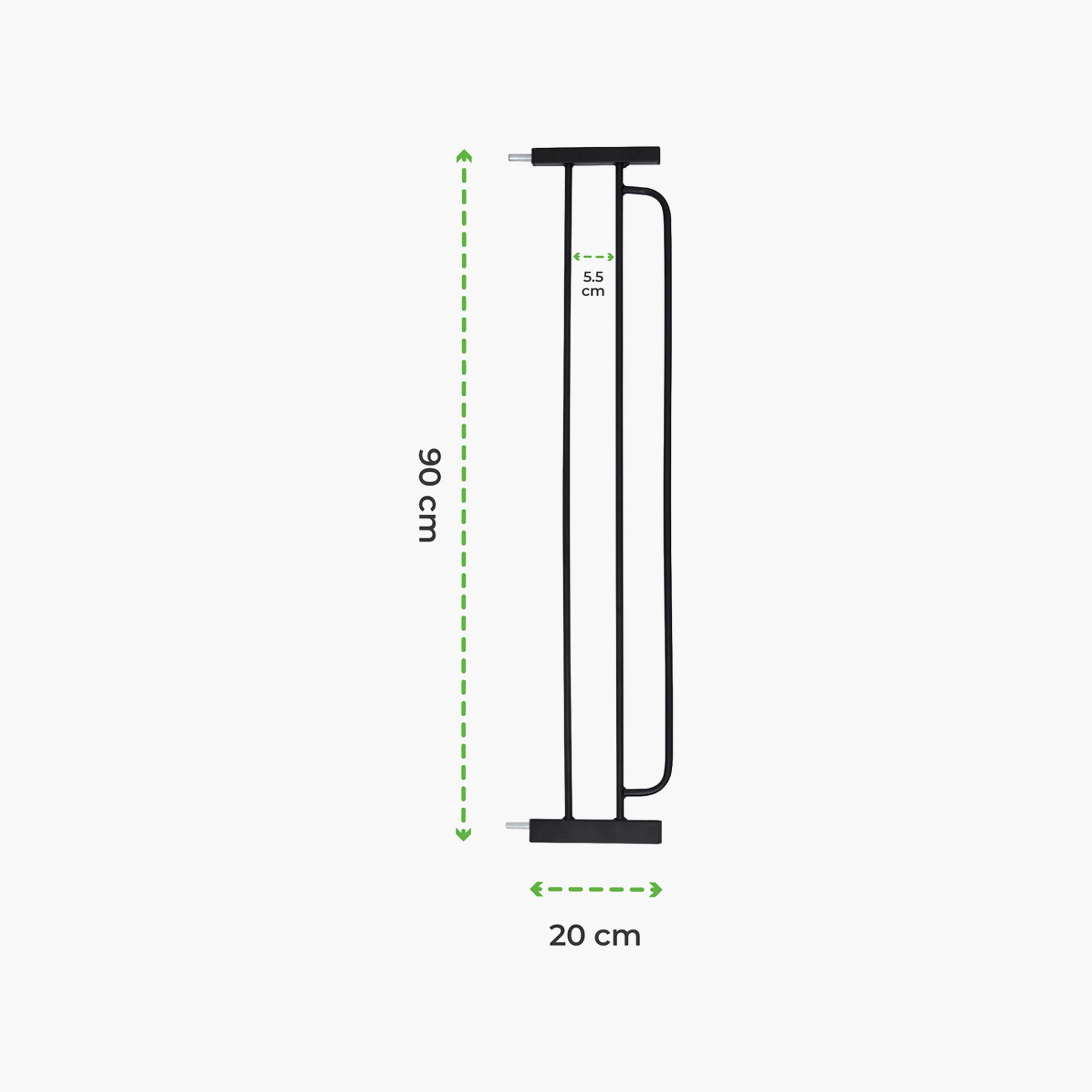 Moon Secura Baby Safety Gate Extension - 20cm - Black-baby-healthandsafety-babyproofing-image-9