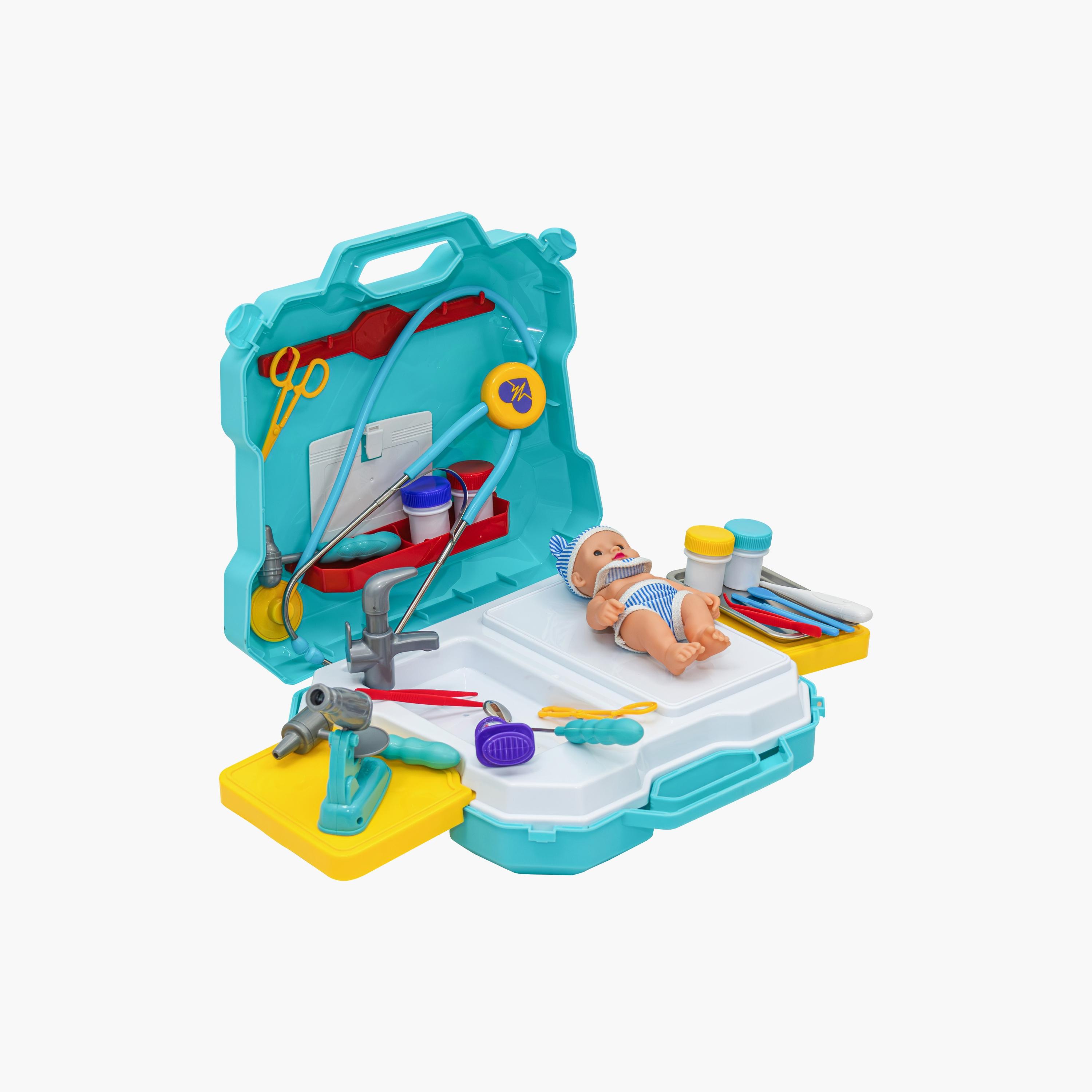 Moon 29-Piece Stainless Junior Doctor Kit - 3 Years+ - Blue-toys-roleplay-doctorsets-image-1