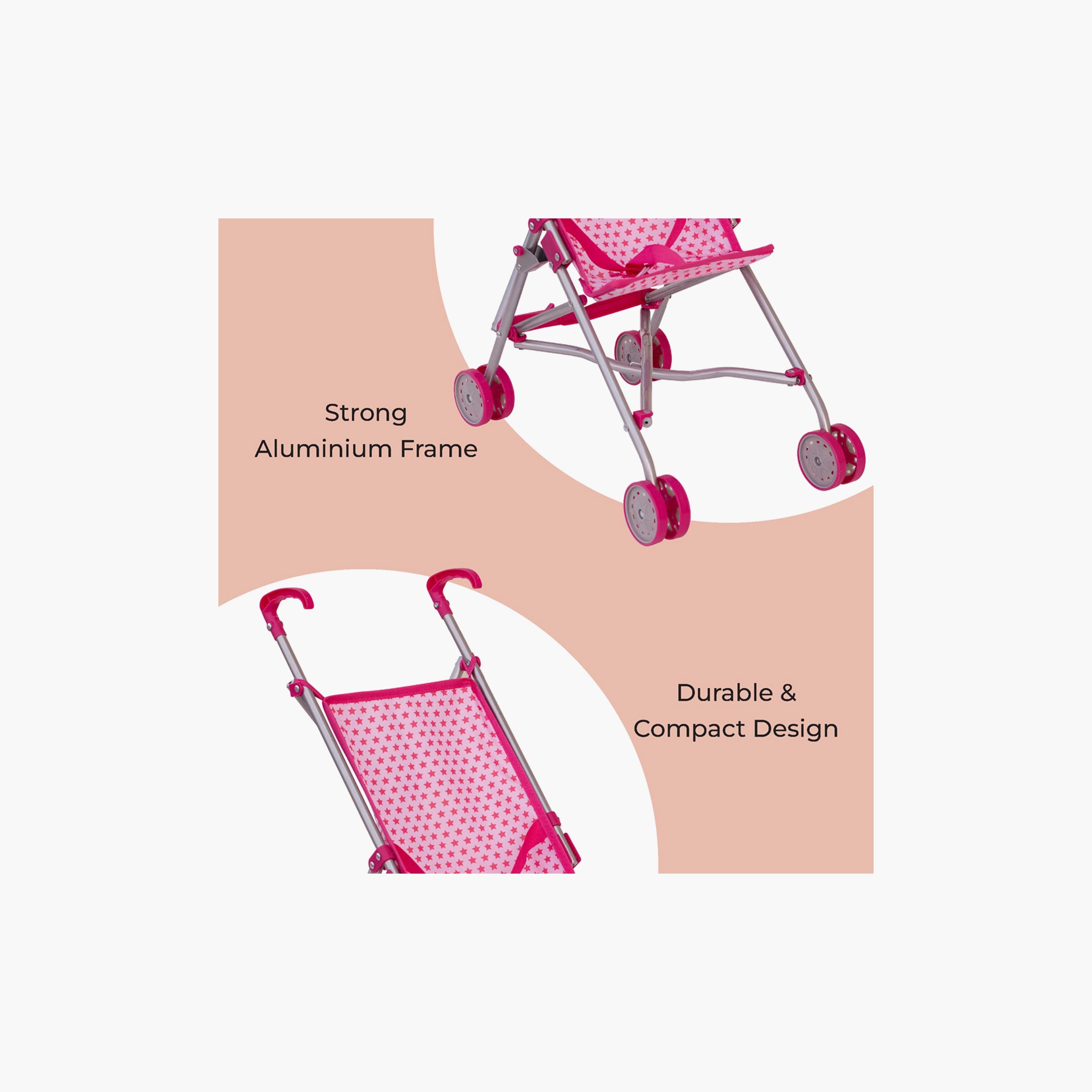 Moon Pretend to Play Baby Doll Buggy - Pink-toys-dollsandplaysets-dollplaysets-image-4