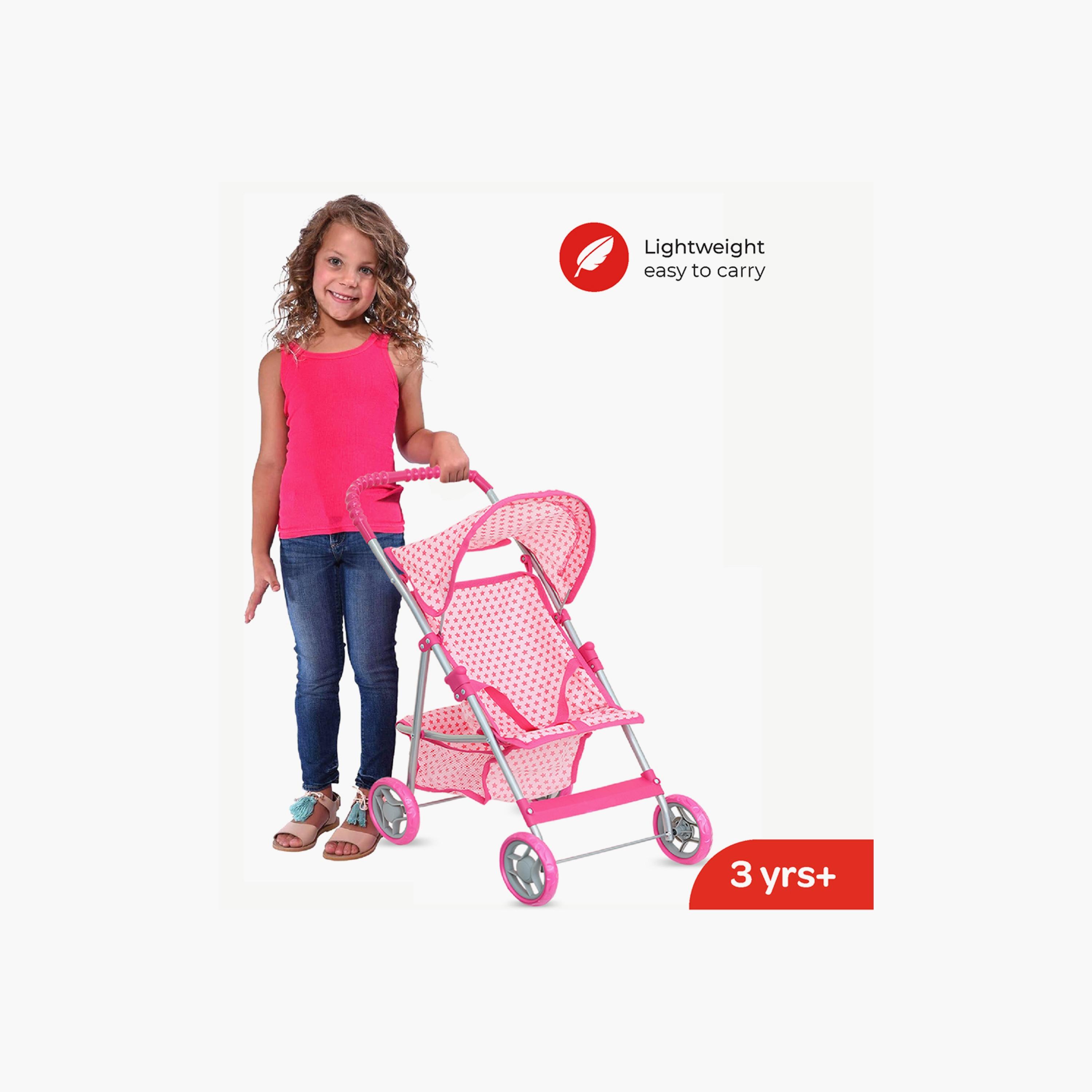 Moon Pretend to Play Doll Stroller - Pink-toys-dollsandplaysets-dollplaysets-image-2
