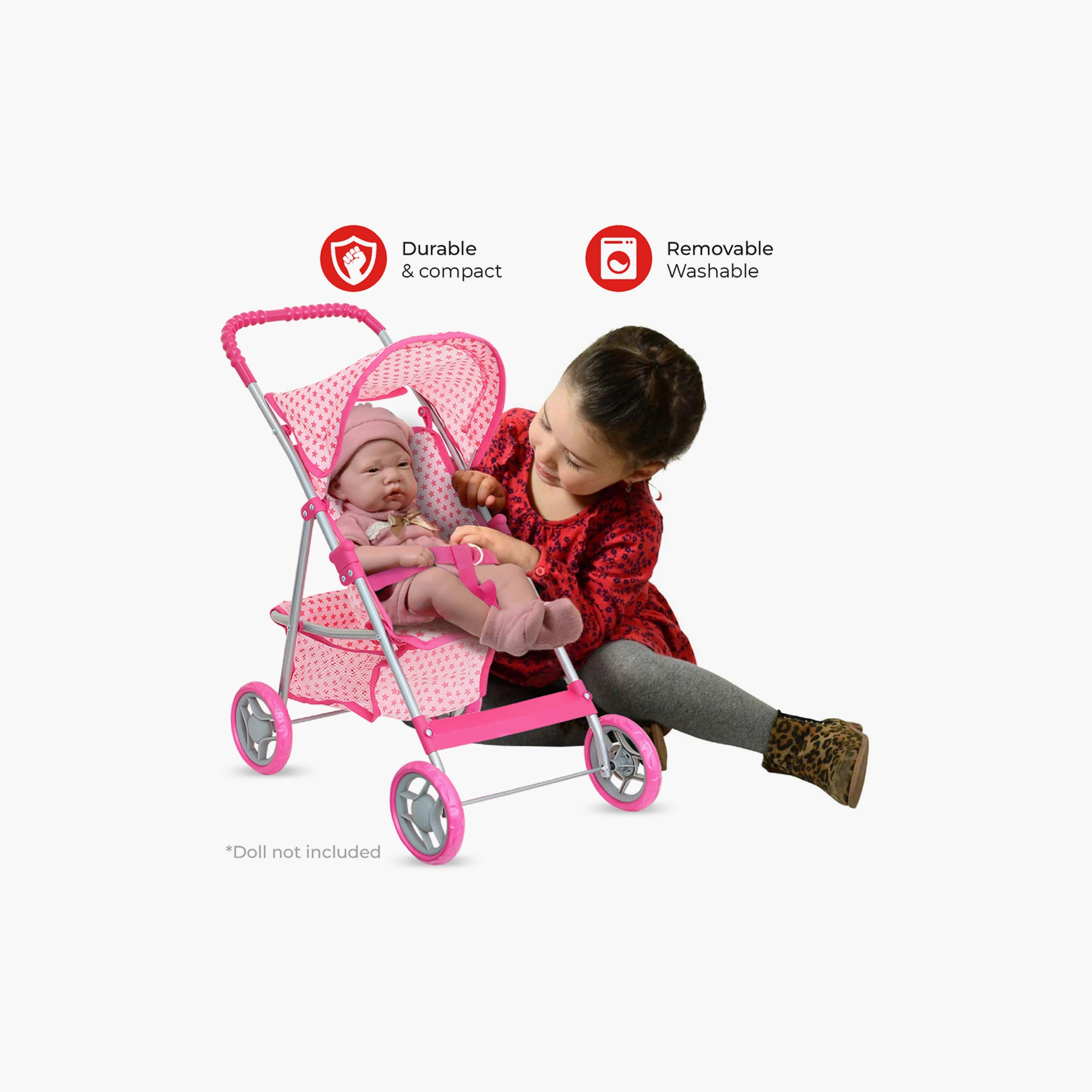 Moon Pretend to Play Doll Stroller - Pink-toys-dollsandplaysets-dollplaysets-image-3