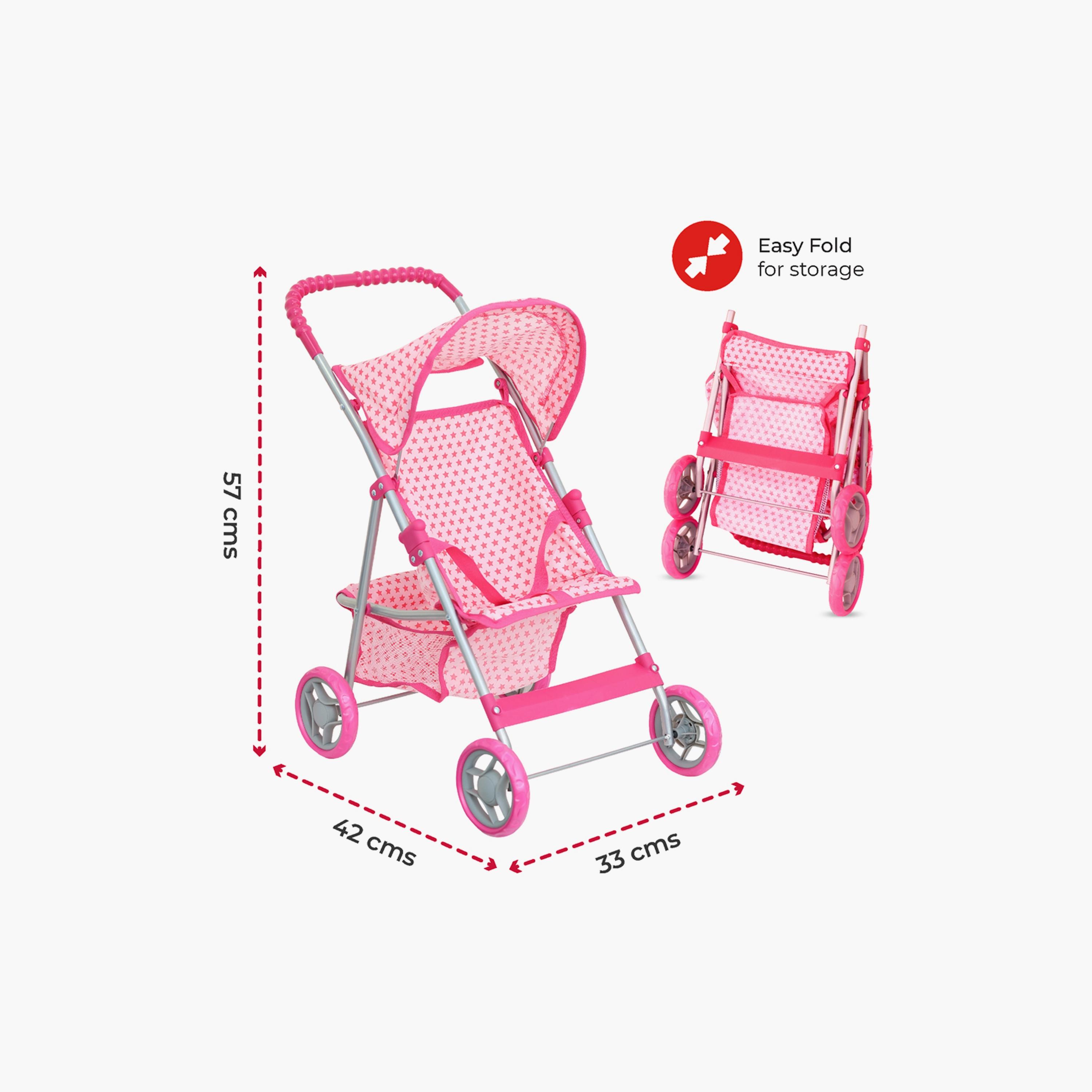 Moon Pretend to Play Doll Stroller - Pink-toys-dollsandplaysets-dollplaysets-image-5