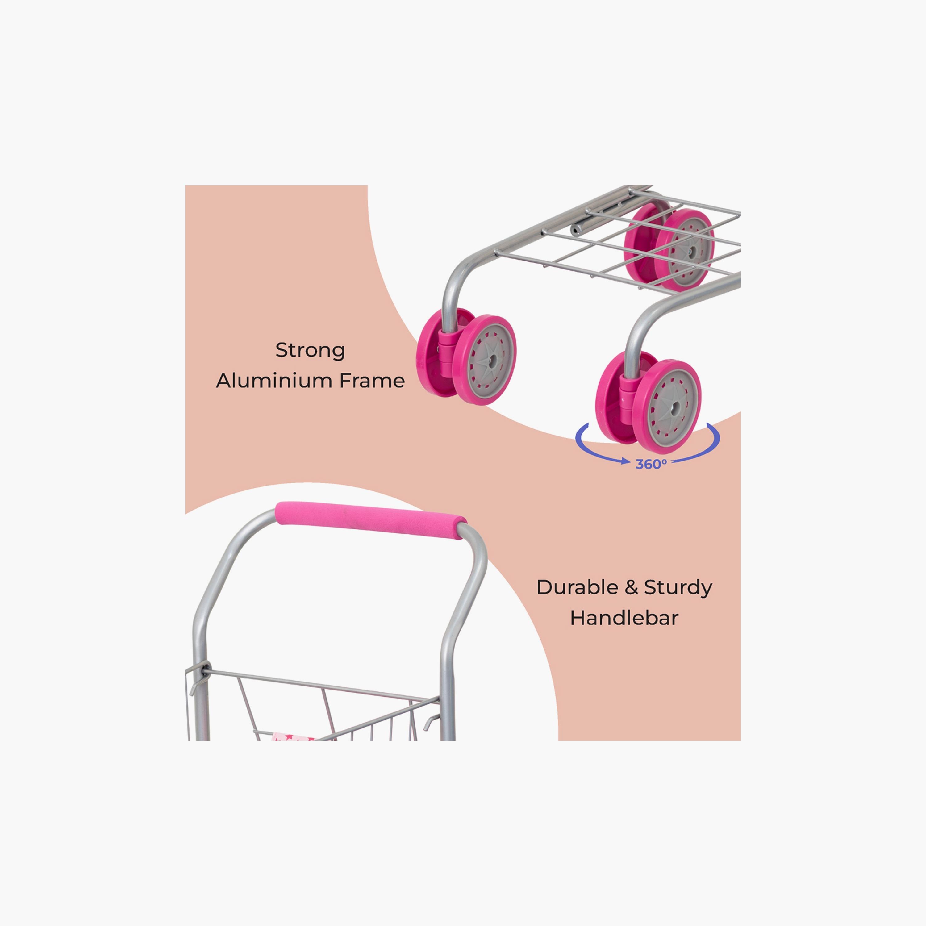 Moon Pretend to Play Toy Shopping Trolley - Pink-toys-dollsandplaysets-dollplaysets-image-4