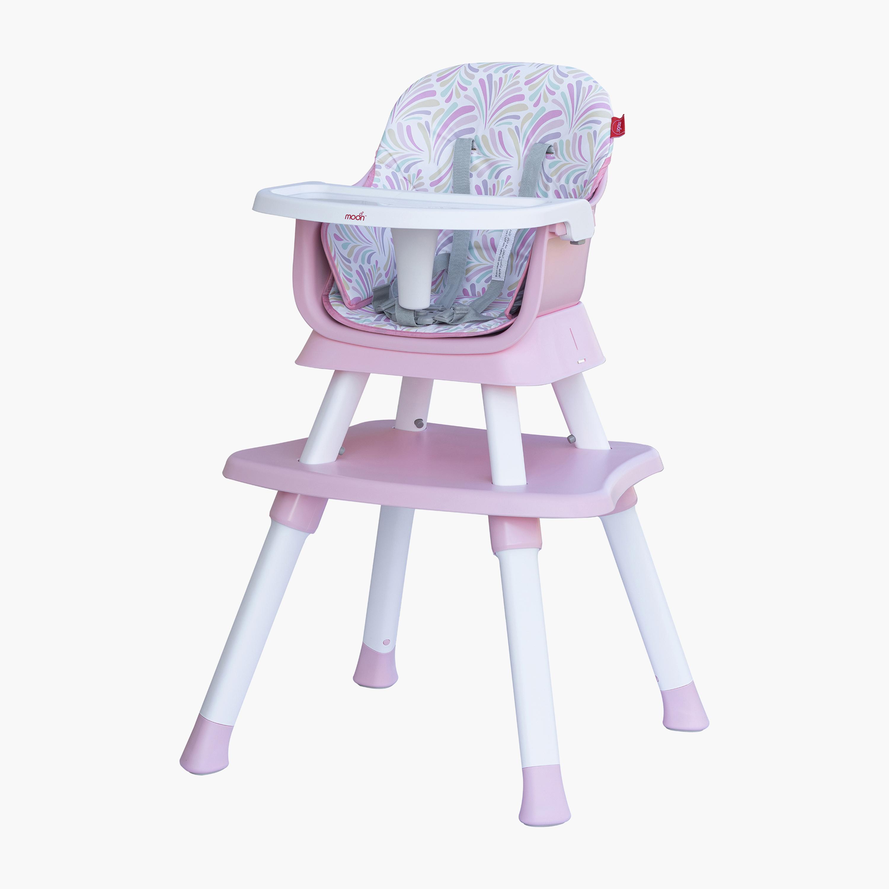 Moon 6-in-1 High Chair - Pink-baby-feeding-highchairsandboosters-image-1