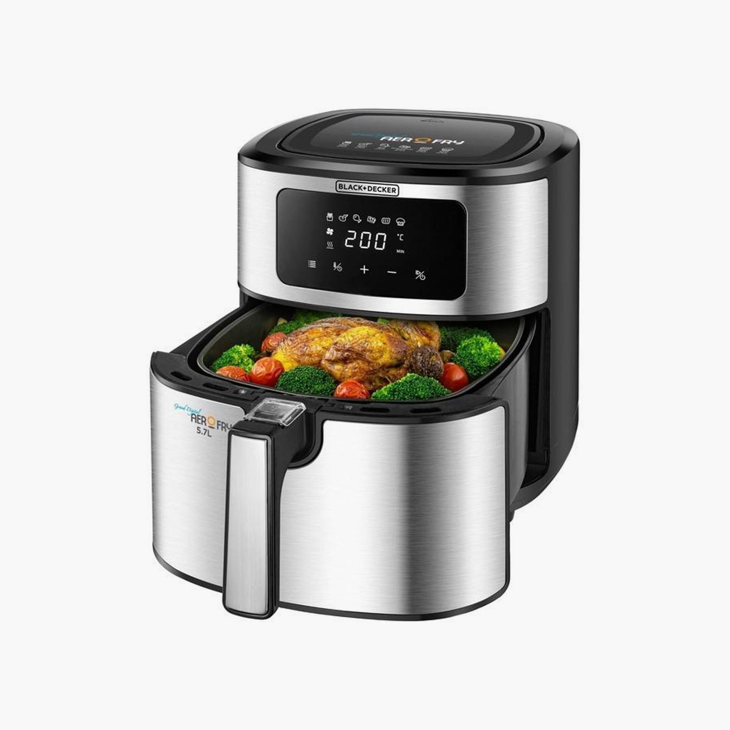 بلاك+ديكر 6 في 1 مقلاة هوائية رقمية | AF7257-B5-household-appliances-kitchenappliances-foodprocessors-image-5