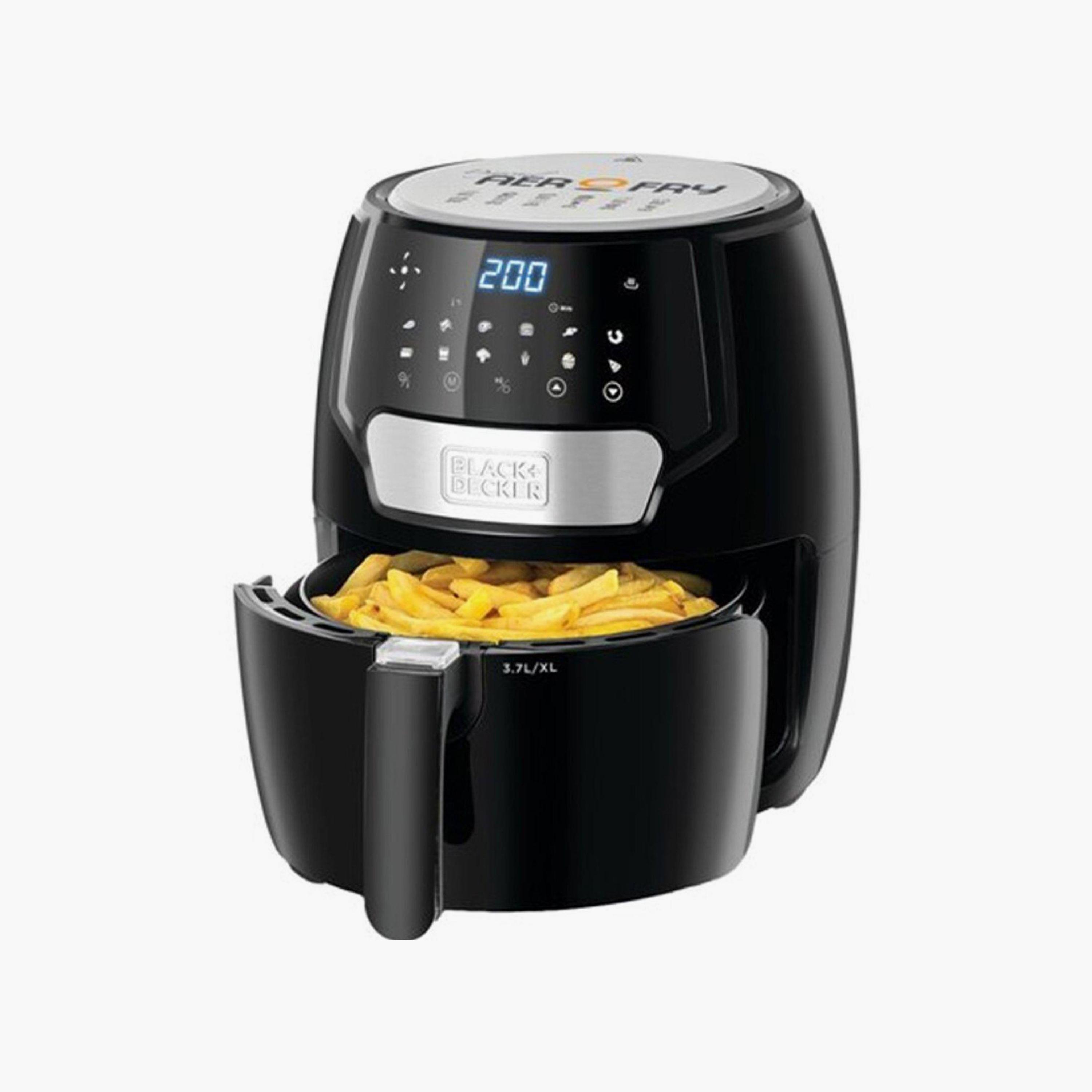مقلاة هوائية رقمية من بلاك+ديكر سعة 4 لترات وقوة 1500 واط |AF4037-B5-household-appliances-kitchenappliances-foodprocessors-image-2