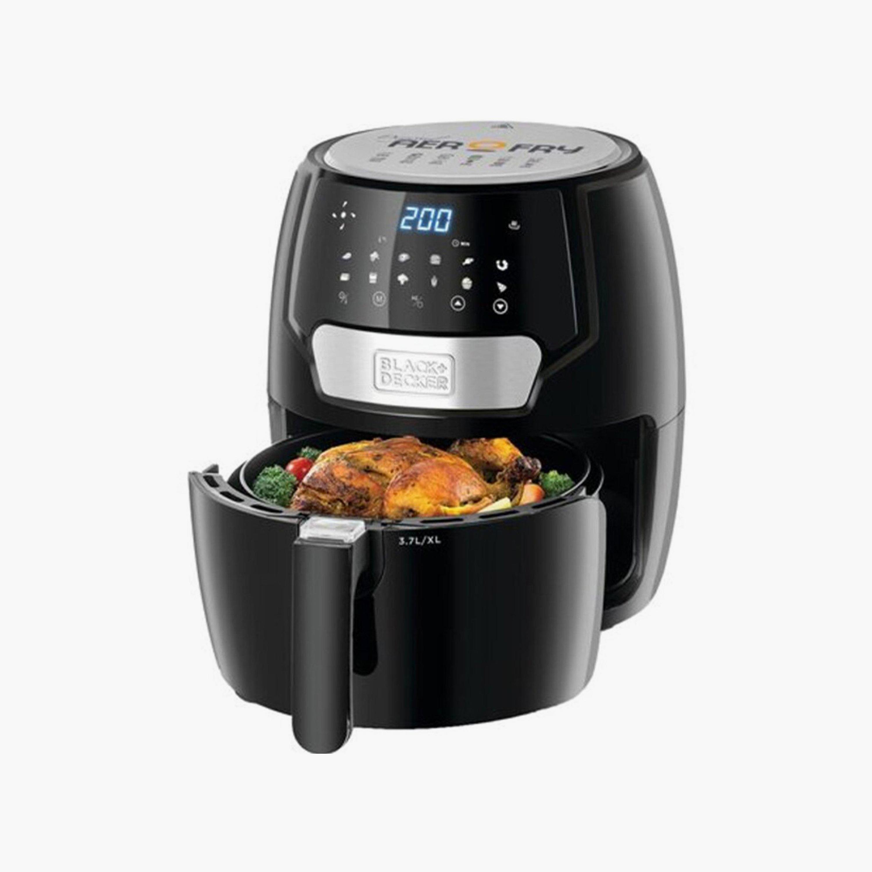 مقلاة هوائية رقمية من بلاك+ديكر سعة 4 لترات وقوة 1500 واط |AF4037-B5-household-appliances-kitchenappliances-foodprocessors-image-3