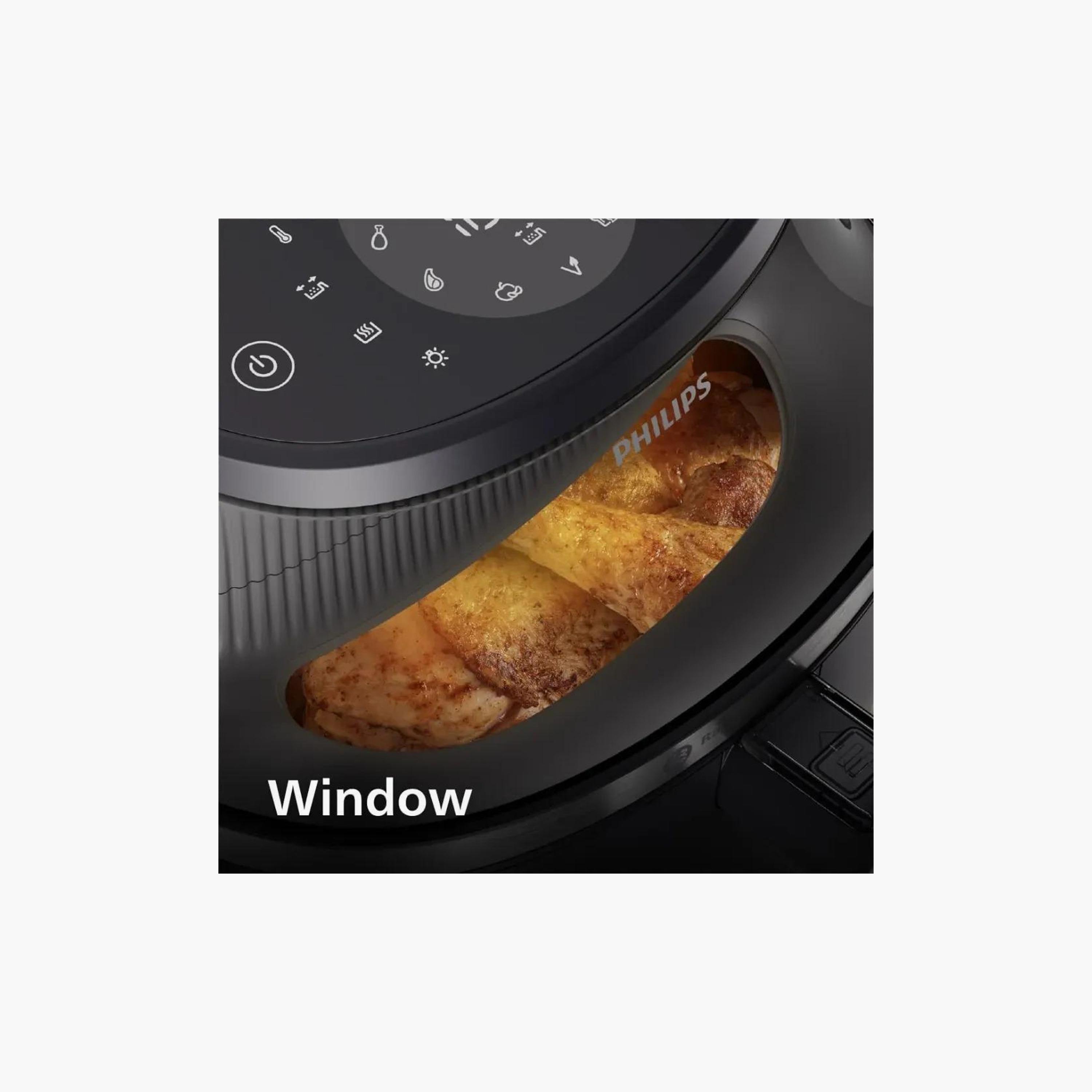 Philips 3000 Series 6.2L Cooking Window 16-in-1 Airfryer with RapidAir Plus Technology | NA332/09-household-appliances-kitchenappliances-foodprocessors-image-2