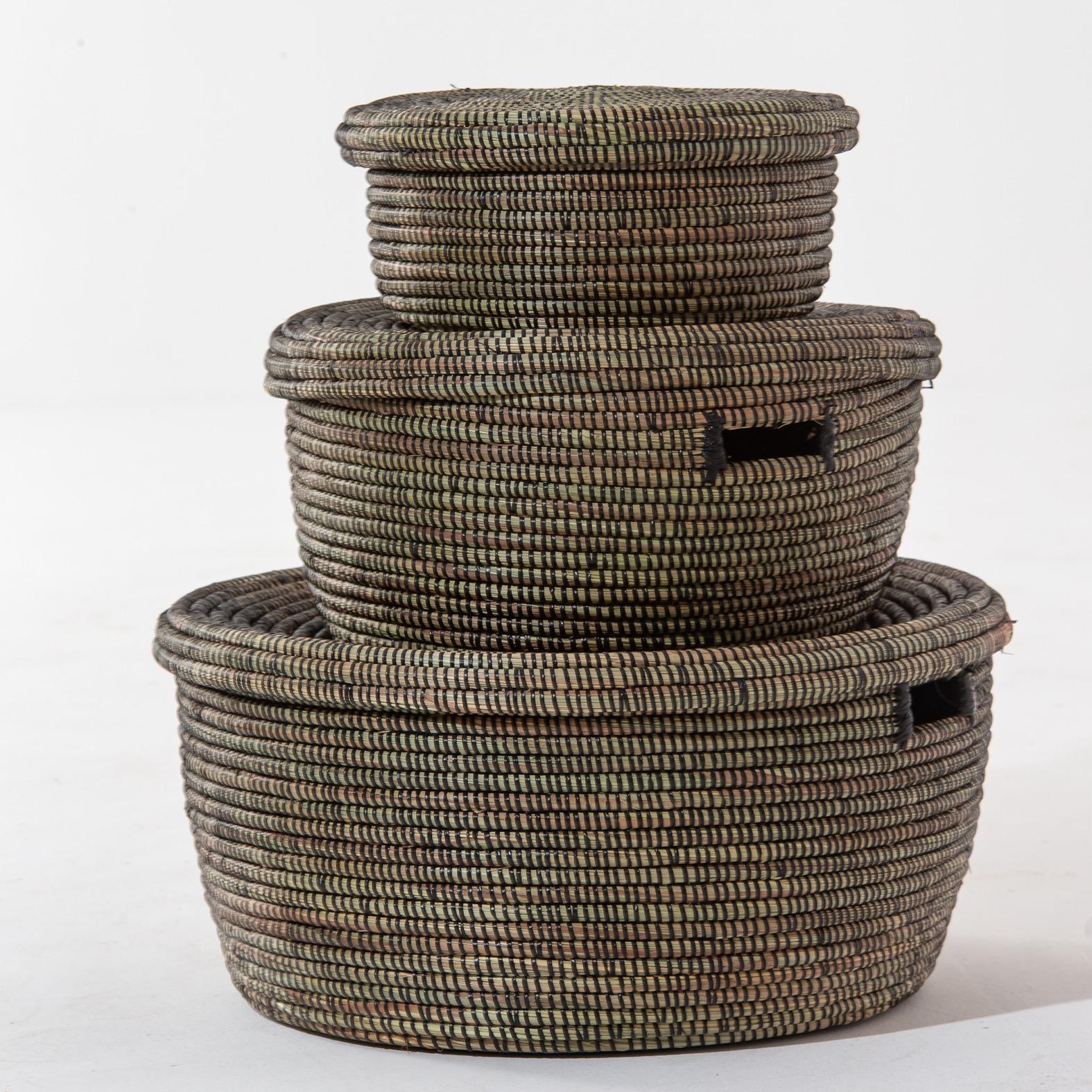 Home Kode Baraka Storage Basket - Set of 3