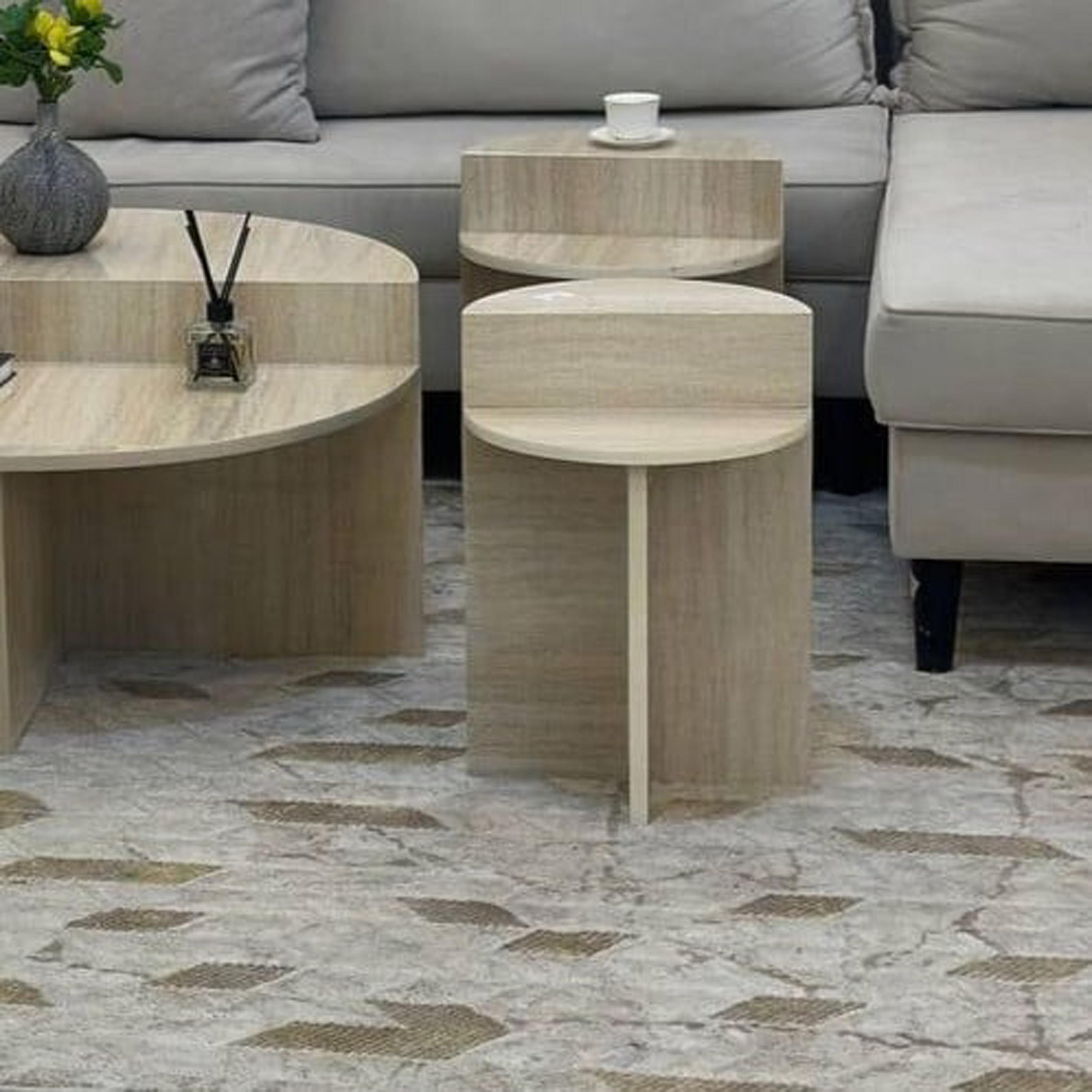 Wooden Top 5-Piece Coffee Table and Side Table Set-furniture-livingroom-coffeetables-image-2