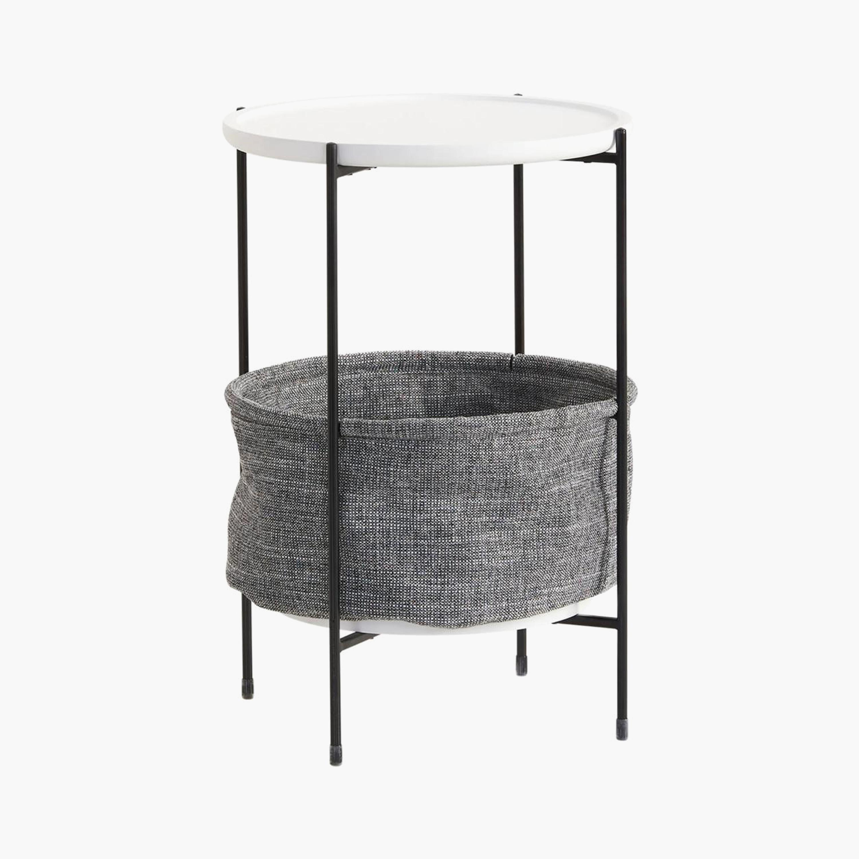 Round Side Table with Storage Basket-furniture-livingroom-sideandendtables-image-1
