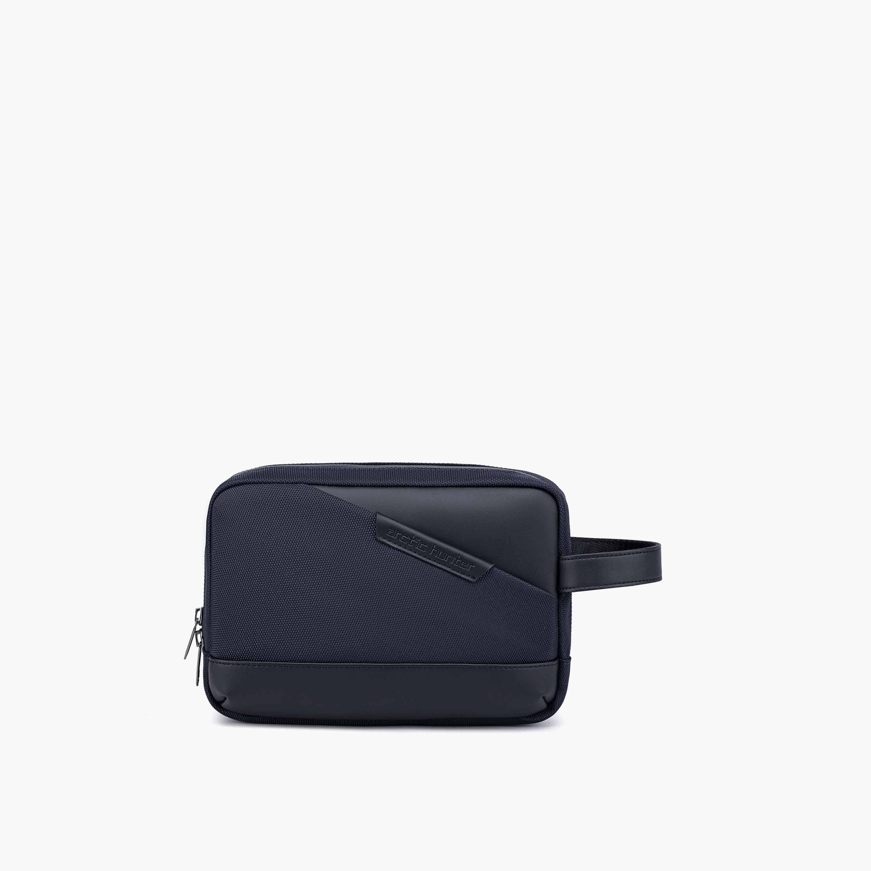 Arctic Hunter Solid Grab Handle Clutch with Zipper closure-men-bags-image-1