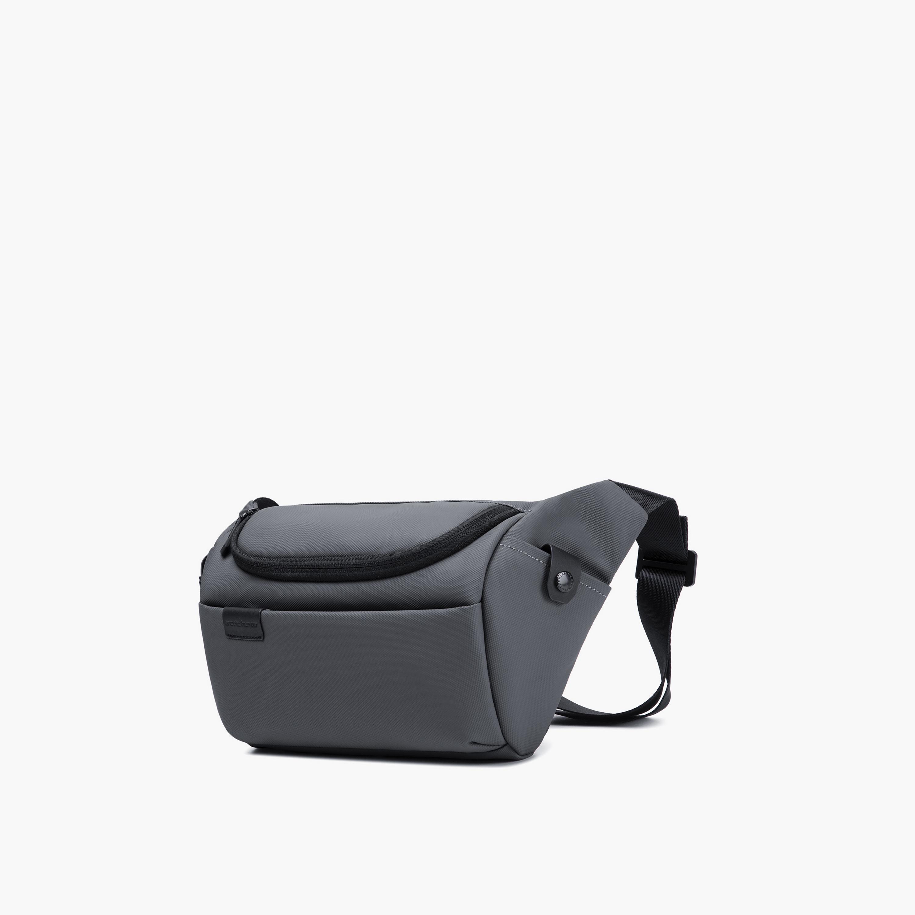 Arctic Hunter Solid Crossbody Bag with Zipper closure and Adjustable strap-men-bags-image-1