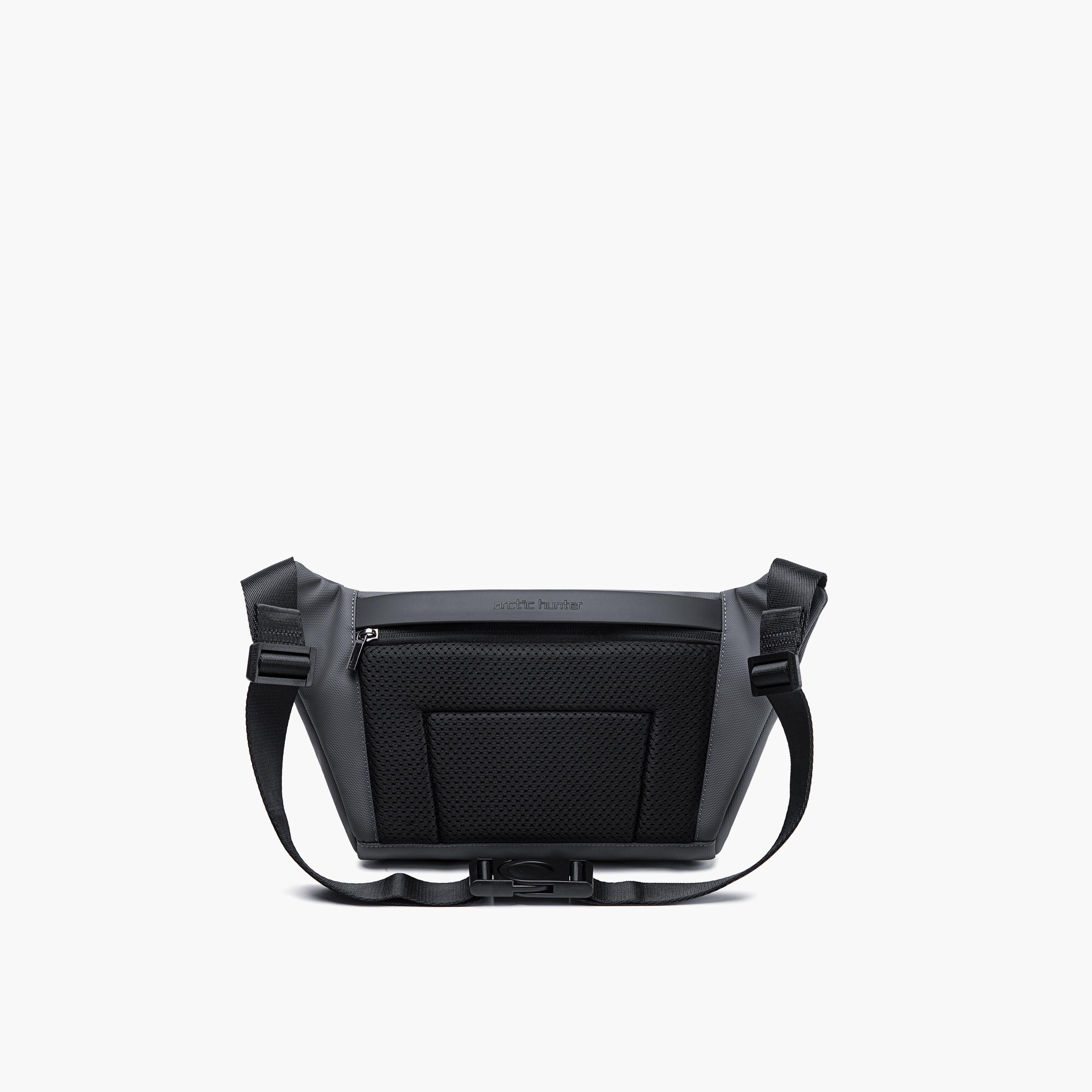 Arctic Hunter Solid Crossbody Bag with Zipper closure and Adjustable strap-men-bags-image-4