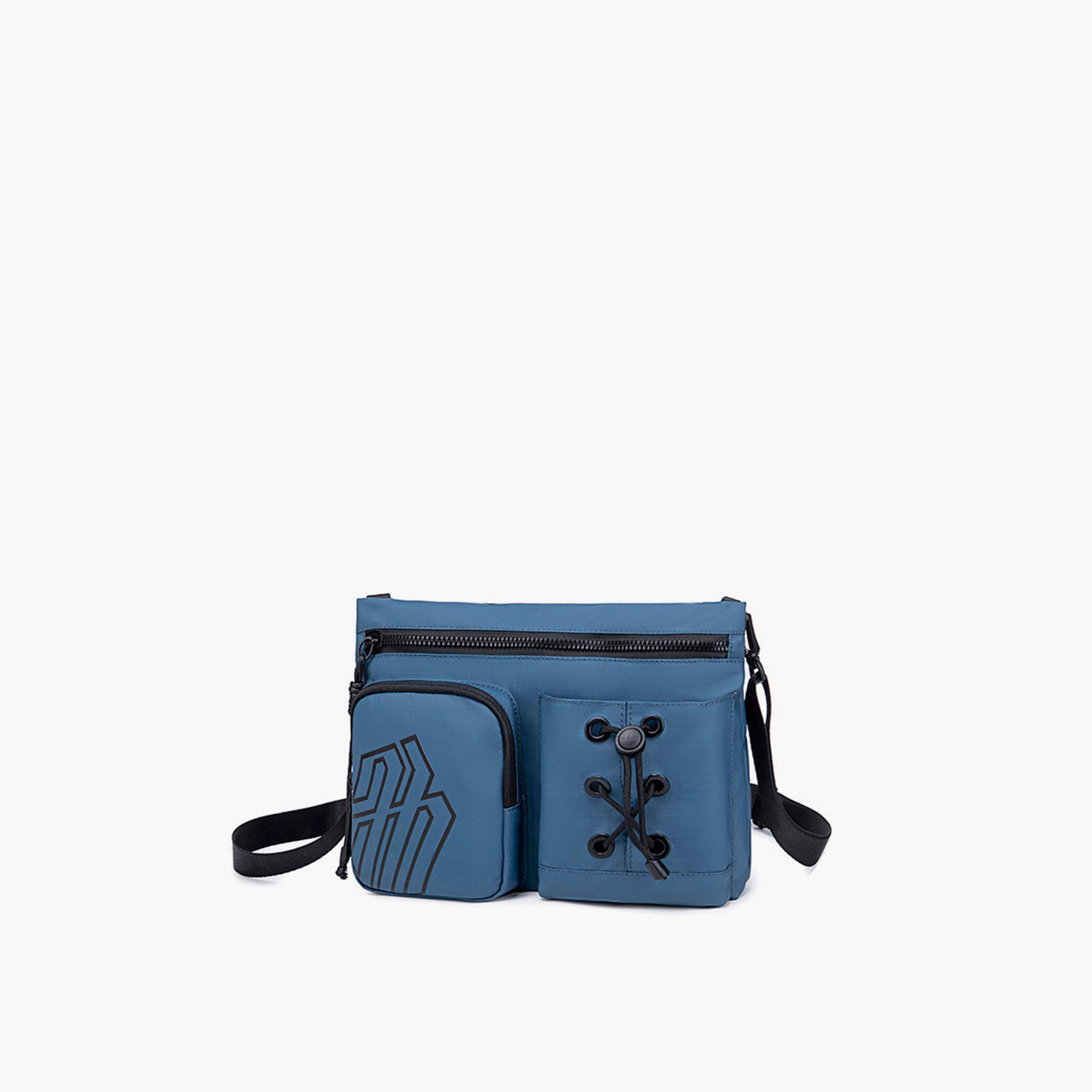 Arctic Hunter Printed Sling Bag with Zipper Closure and Detachable Strap-men-bags-image-2