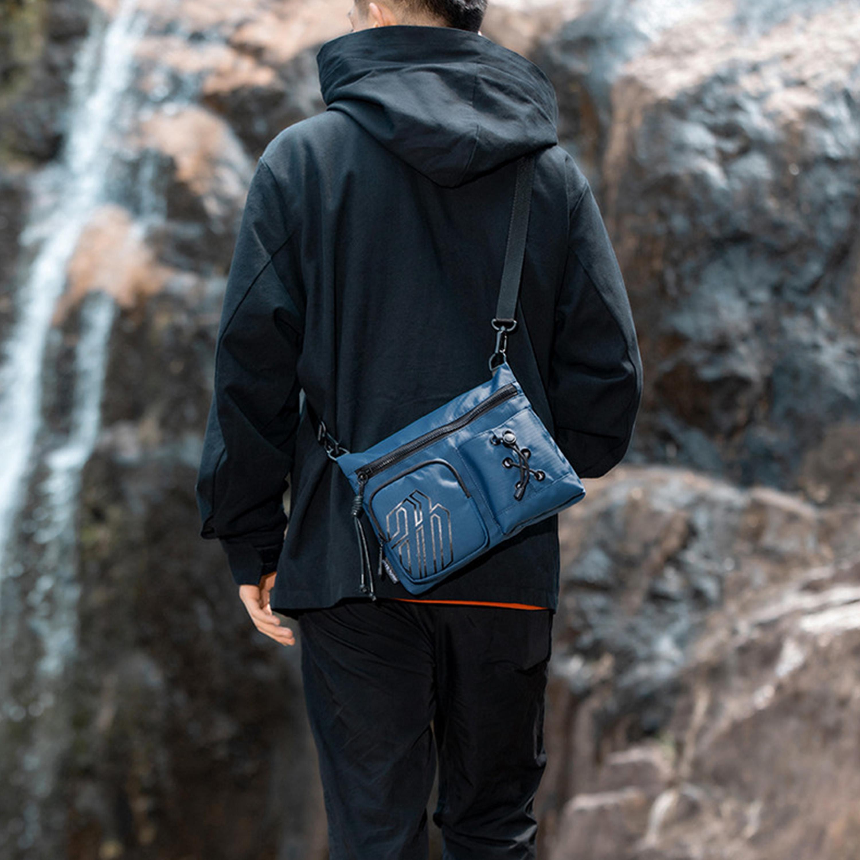 Arctic Hunter Printed Sling Bag with Zipper Closure and Detachable Strap-men-bags-image-4