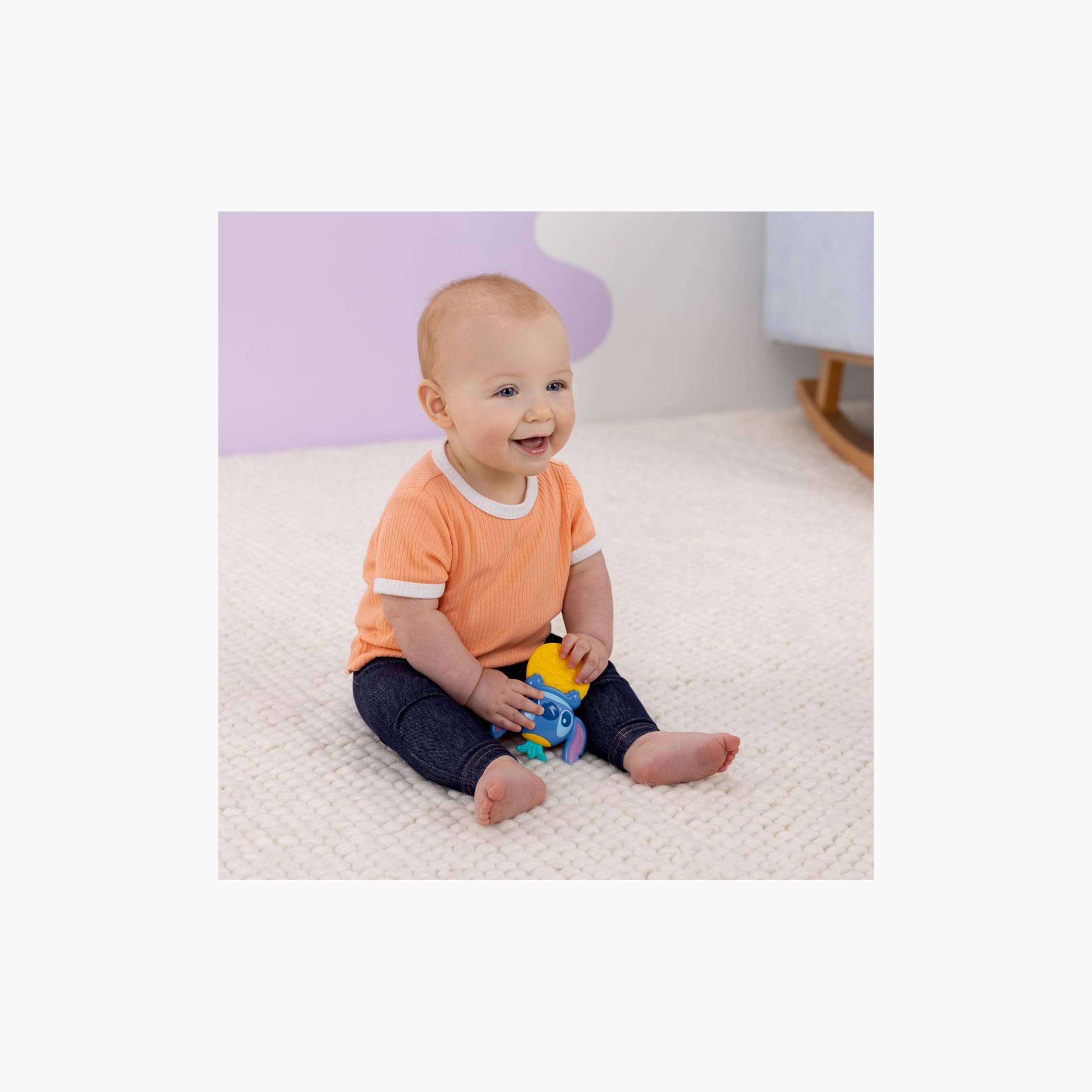 Bright Starts Stitch Tropical Teethe Rattle & Teether Toy-toys-babyandtoddlertoys-rattlesandteethers-image-3