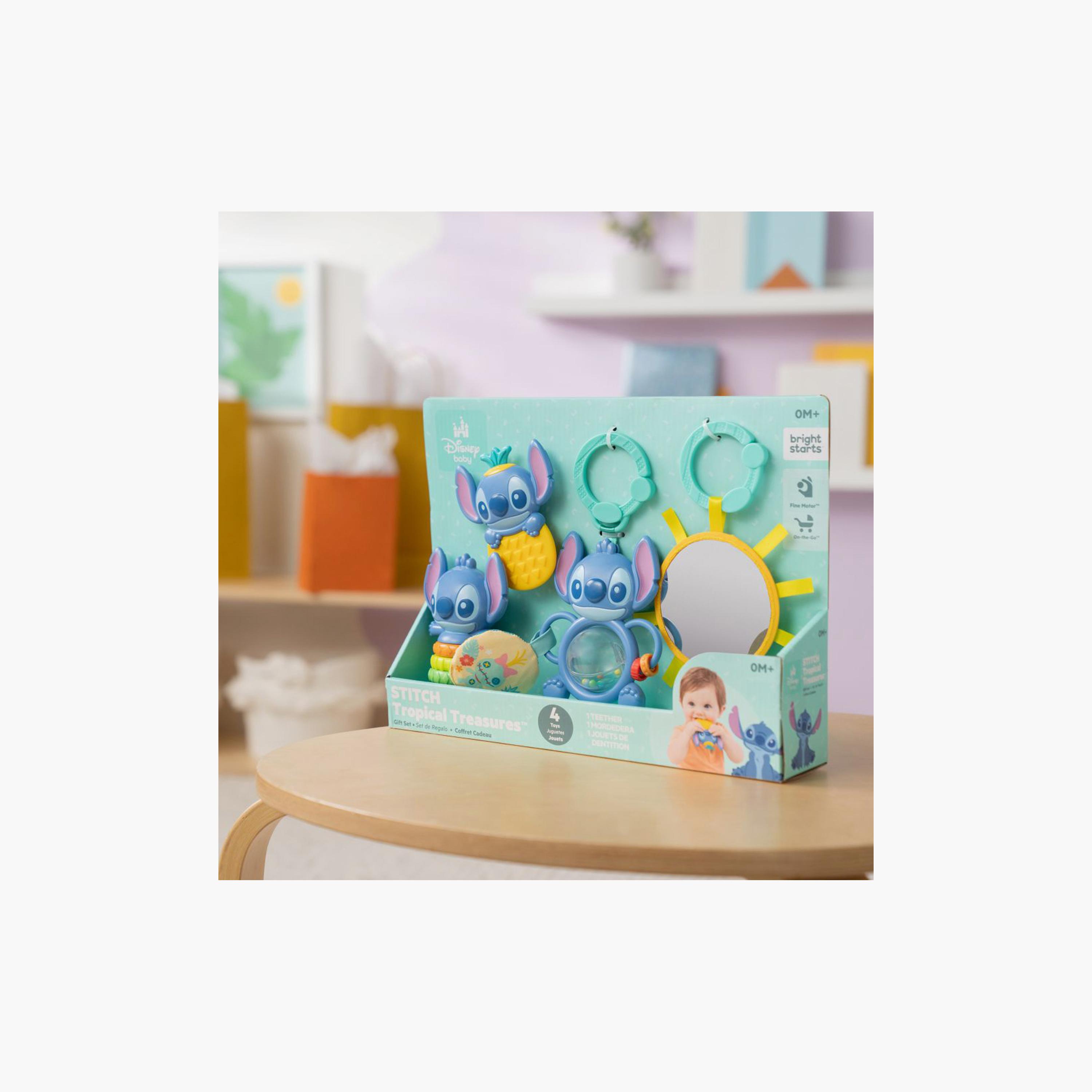 Bright Starts 4-Piece Stitch Tropical Treasures Gift Set-toys-babyandtoddlertoys-learningtoys-image-2