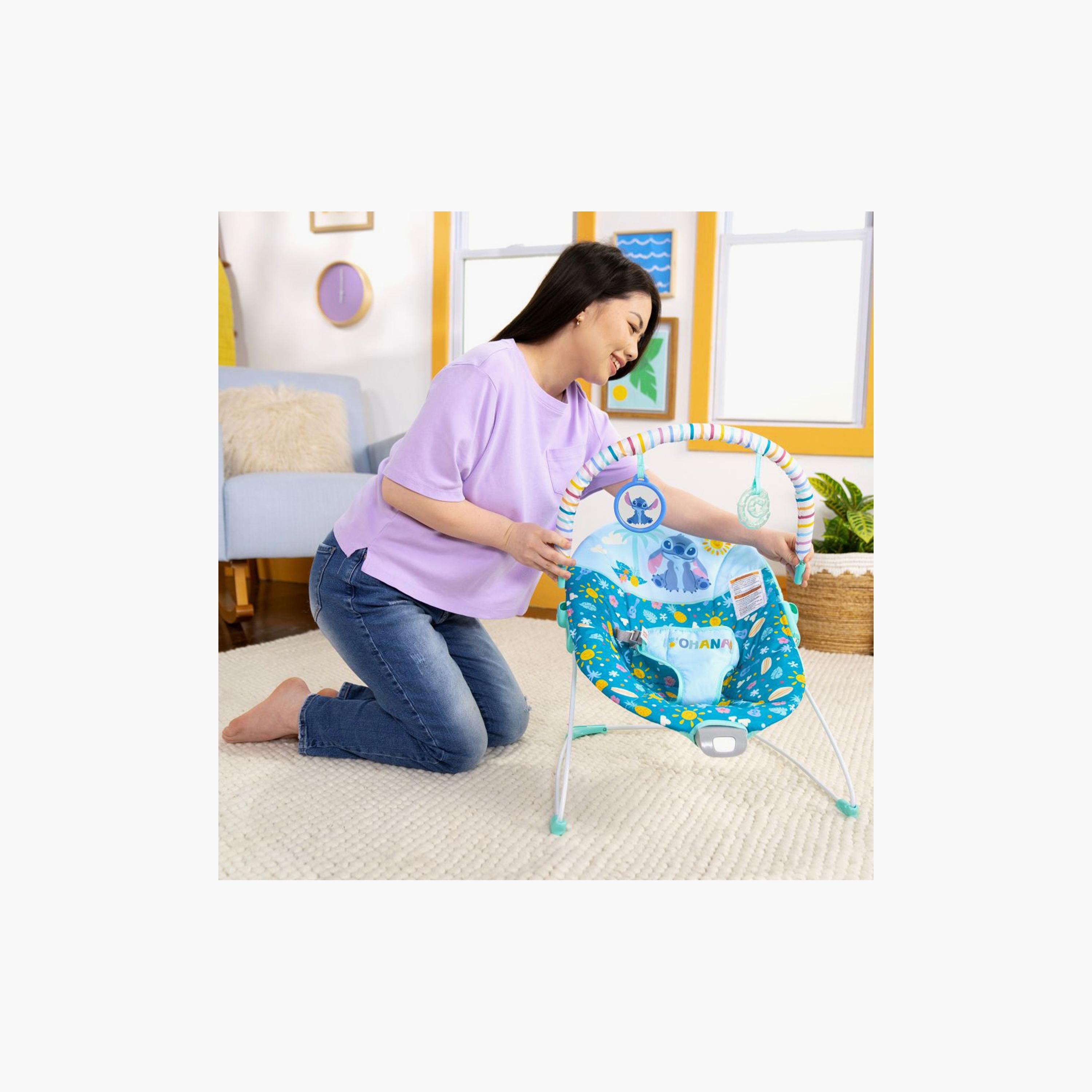 Bright Starts Stitch Ohana Paradise Vibrating Bouncer with 2-Piece Hanging Toys-baby-infantactivity-bouncers-image-7