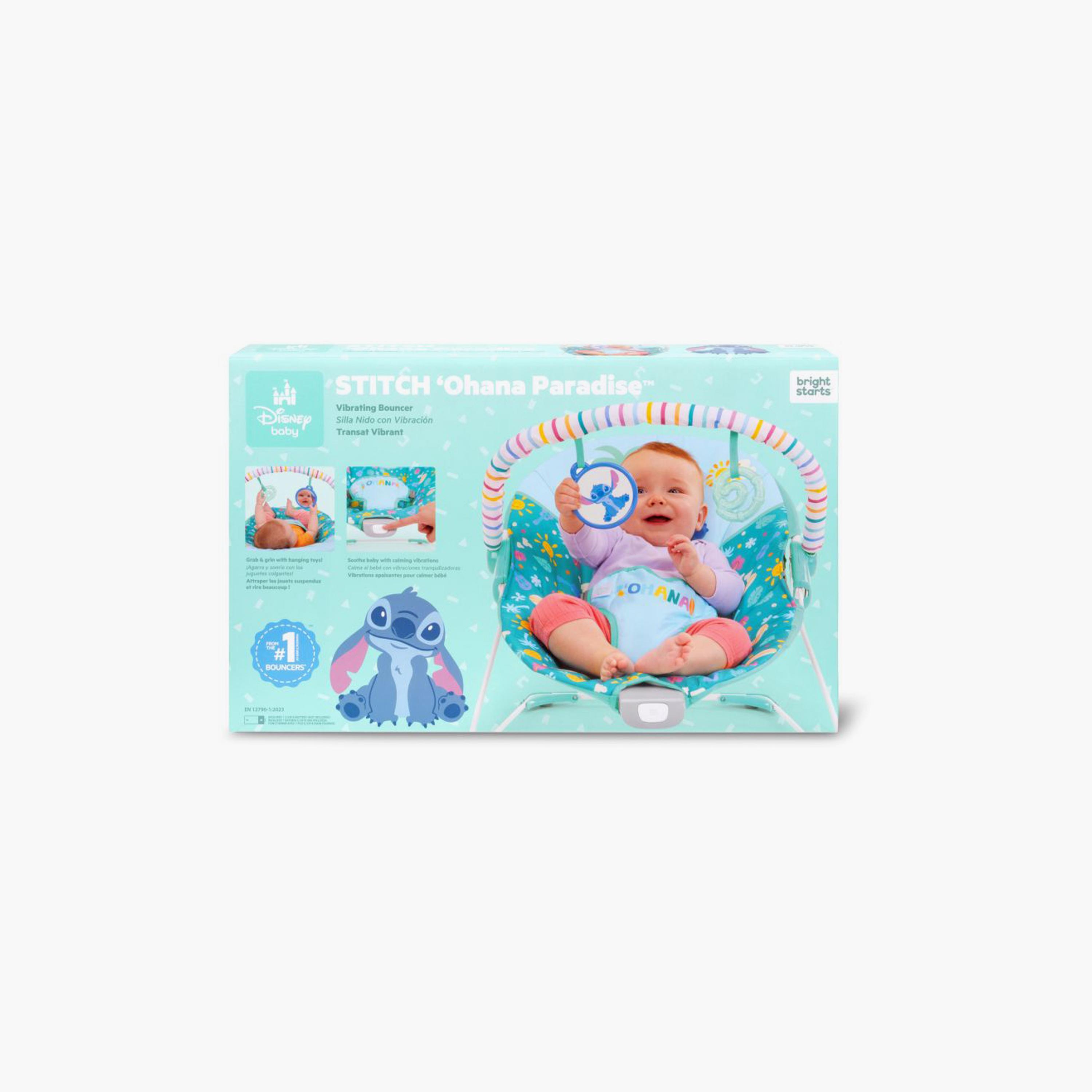 Bright Starts Stitch Ohana Paradise Vibrating Bouncer with 2-Piece Hanging Toys-baby-infantactivity-bouncers-image-8