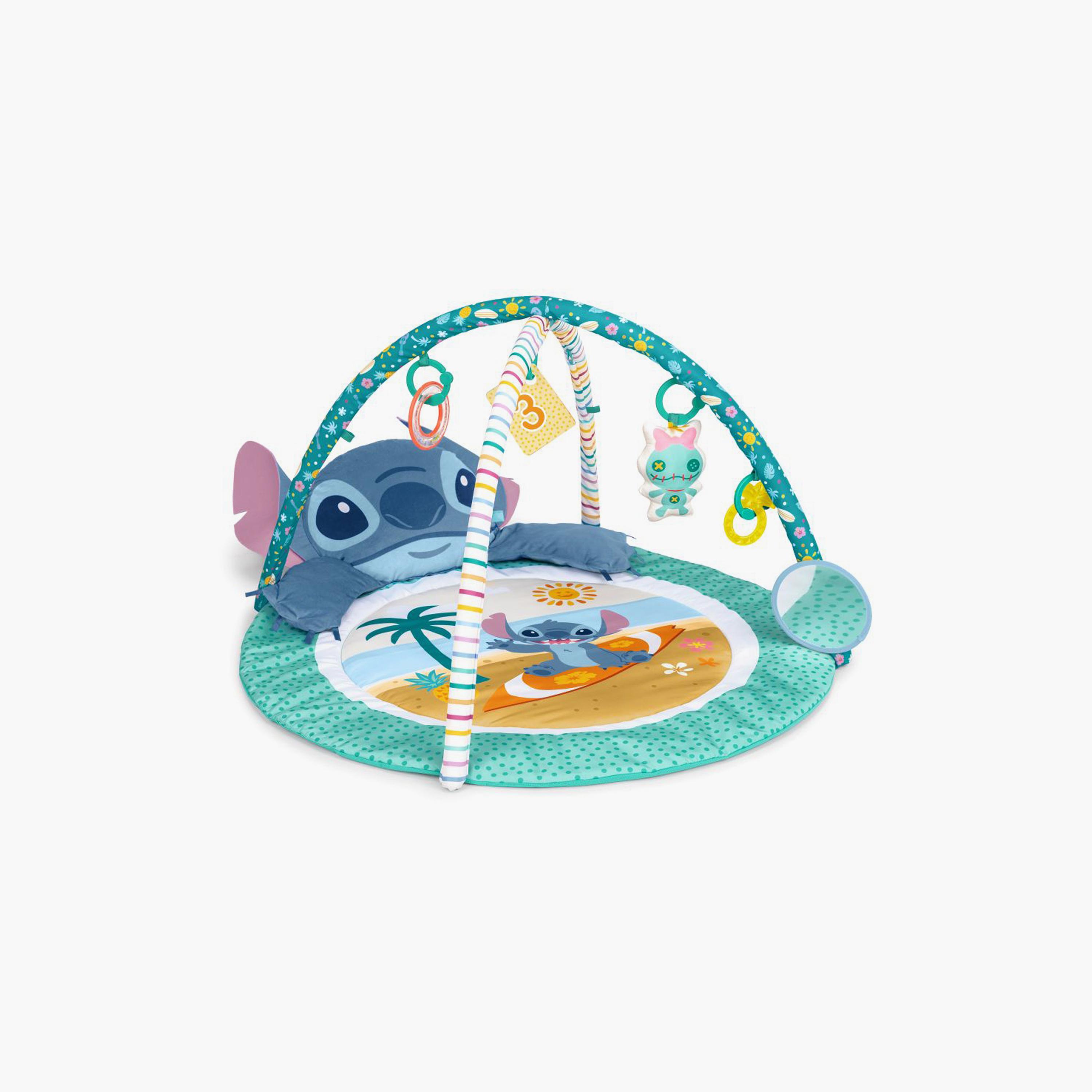 Bright Starts Stitch Party-in-Paradise Activity Gym with 5-Piece Detachable Activity Toys-baby-infantactivity-playgyms-image-1