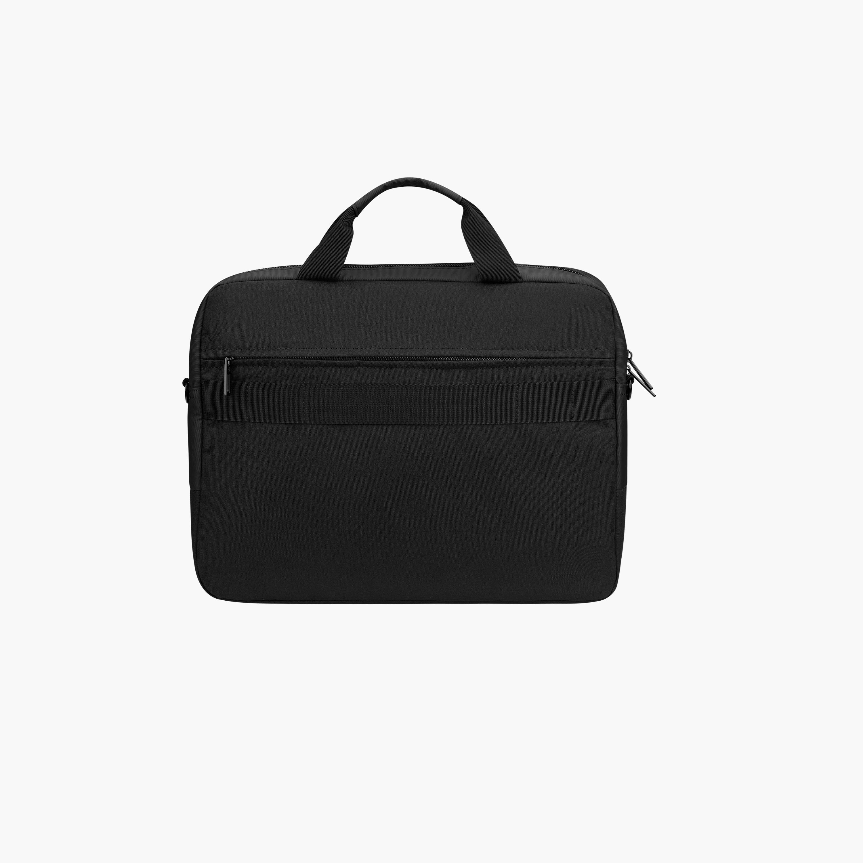 Volkano Logo Detail Laptop Bag with Top Handles, Shoulder Strap and Zipper-men-bags-image-2