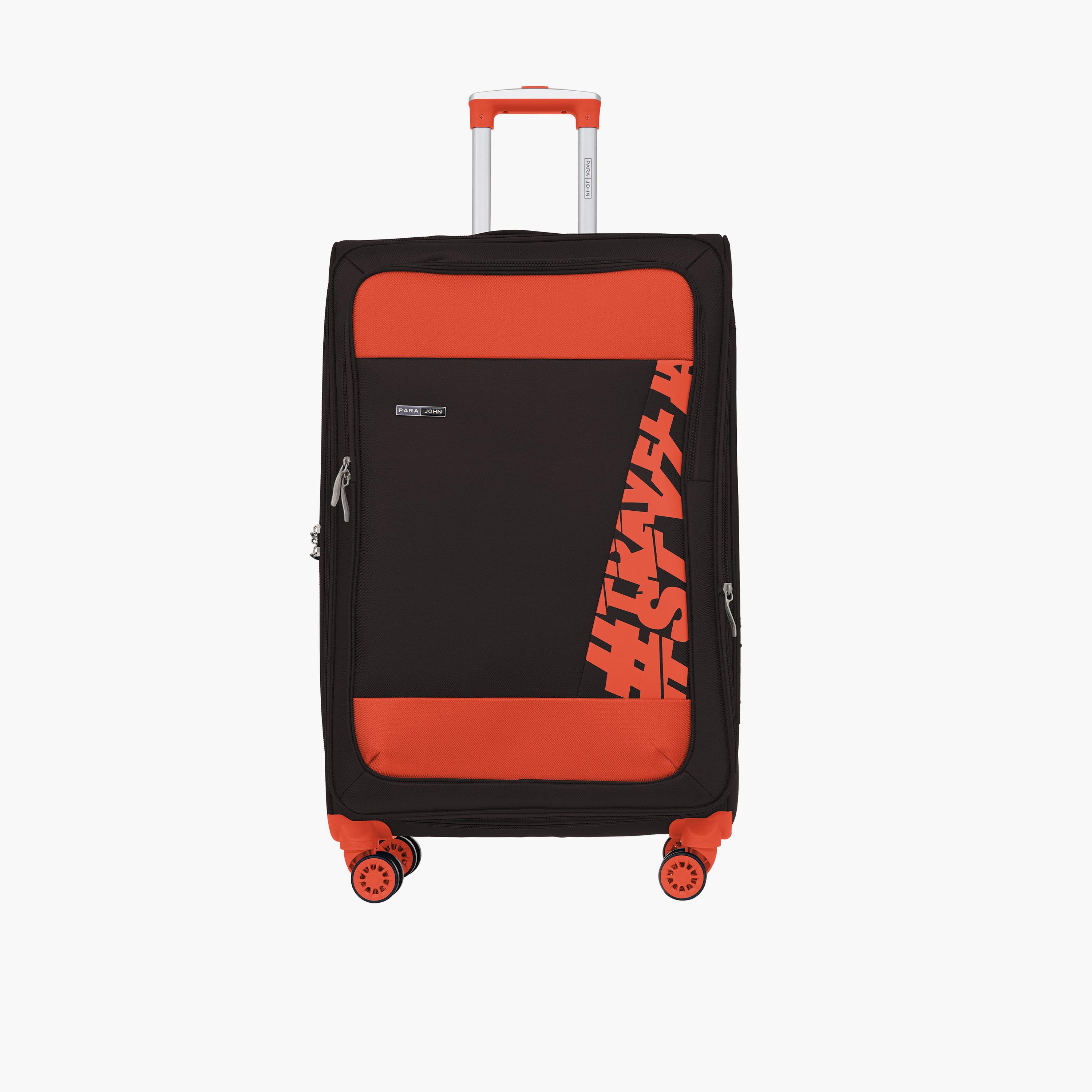 Para John Hyper Trek Set of 3 Nylon Soft Sided 4-Wheeler Spinner Trolley Bag with Combination Lock-travel-luggagesandbags-luggage-image-5